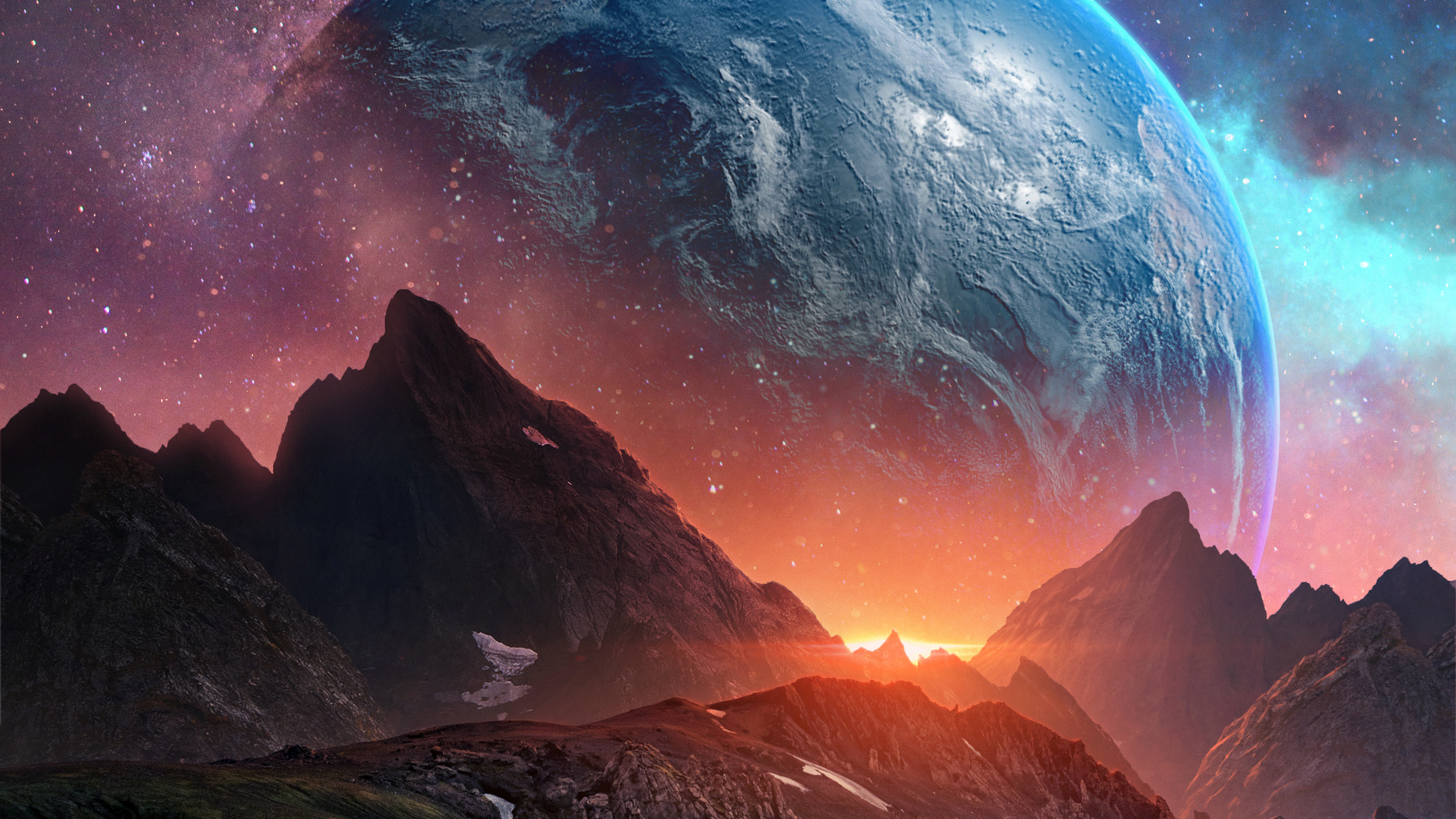 Atmosphère, Nature, Paysage Naturel, Environnement Naturel, Objet Astronomique. Wallpaper in 3840x2160 Resolution