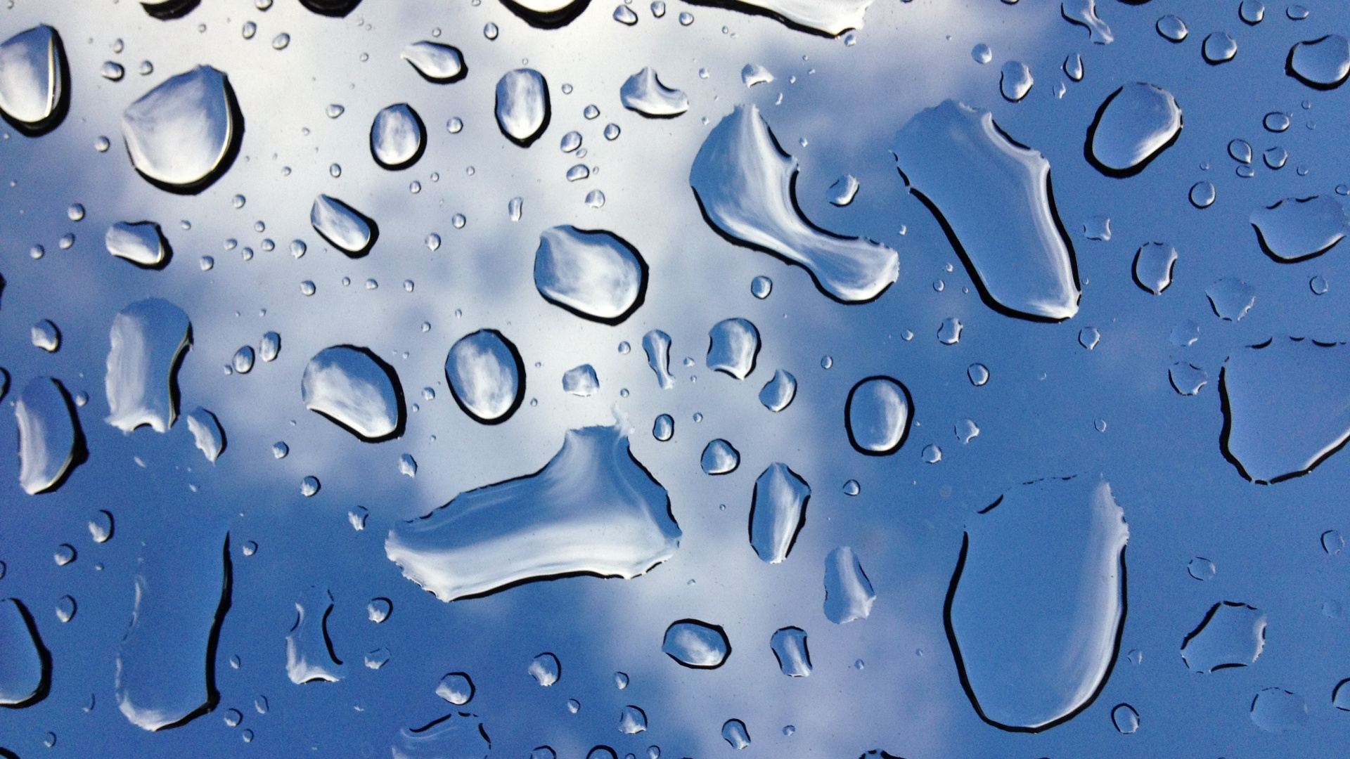 Wassertropfen Auf Klarglas. Wallpaper in 1920x1080 Resolution