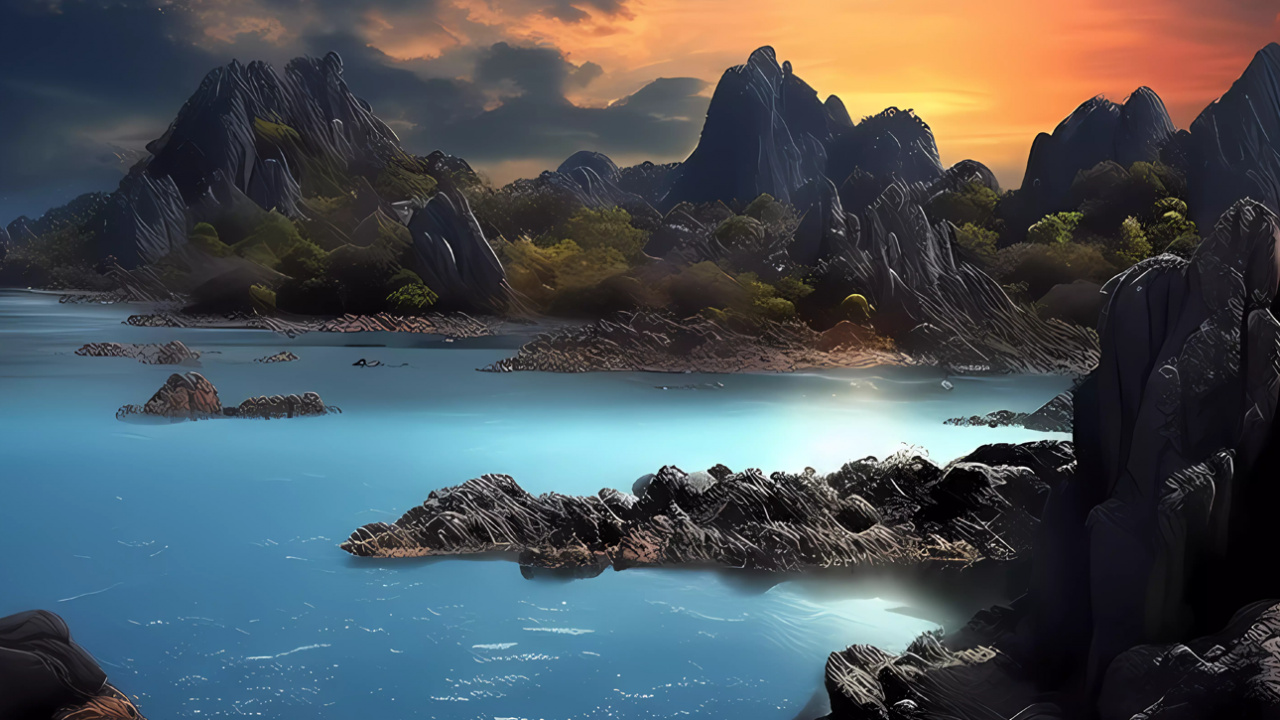 Cloud, Water, Water Resources, Atmosphere, Mountain. Wallpaper in 1280x720 Resolution