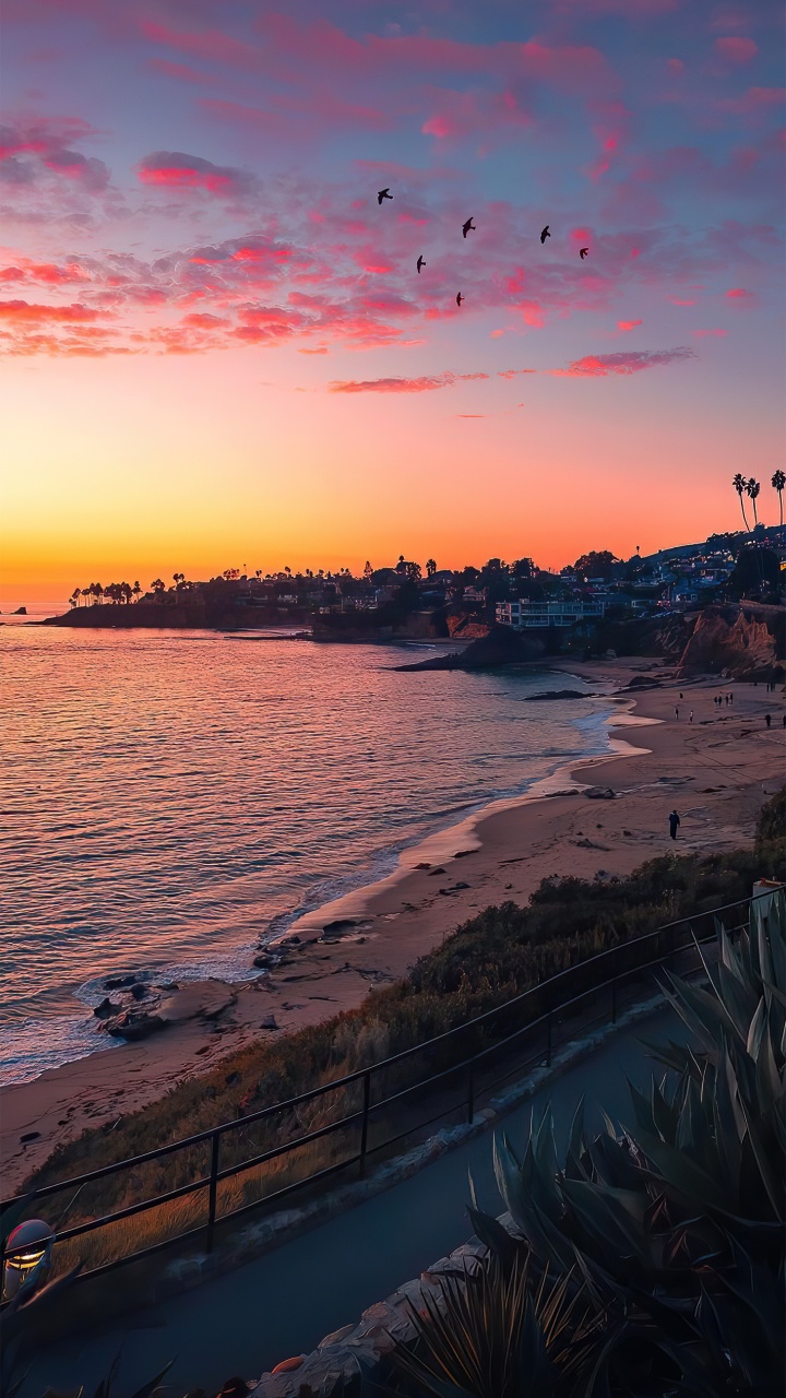 Afterglow, Wasser, Cloud, Atmosphäre, Sonnenlicht. Wallpaper in 720x1280 Resolution