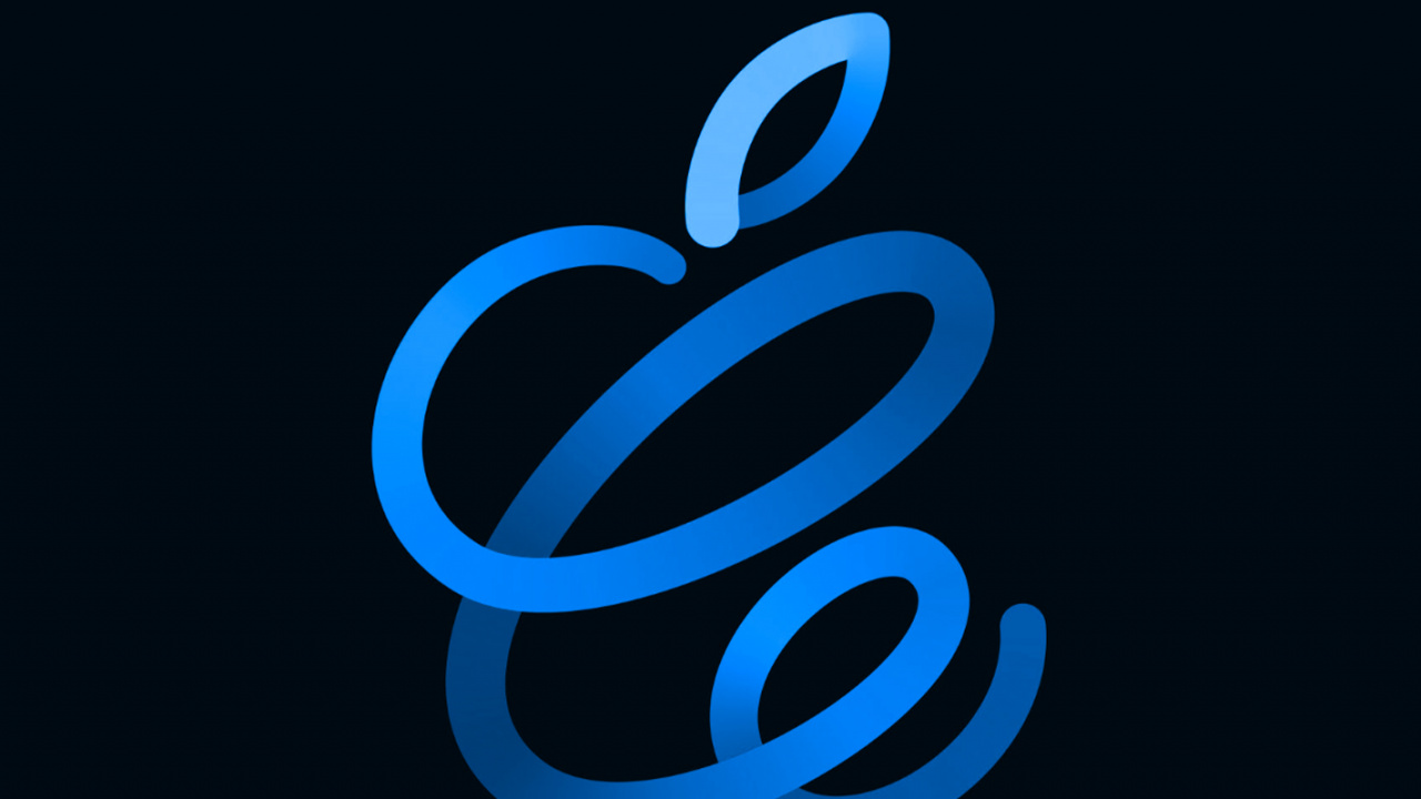 Äpfeln, Apple, Firmenzeichen, Electric Blue, Muster. Wallpaper in 1280x720 Resolution