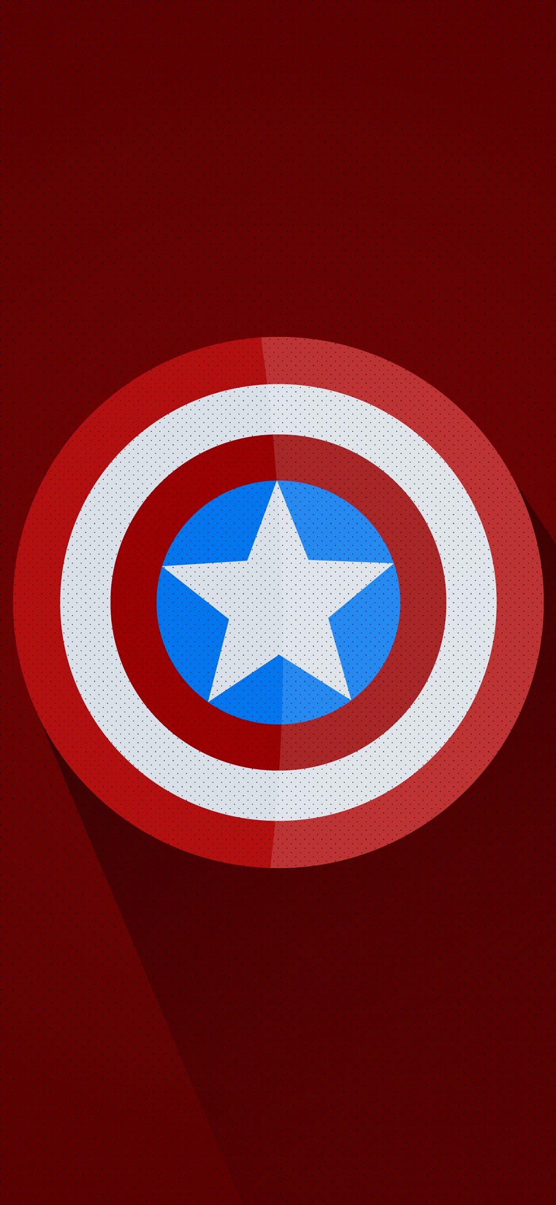 Red White and Blue Round Logo. Wallpaper in 1125x2436 Resolution