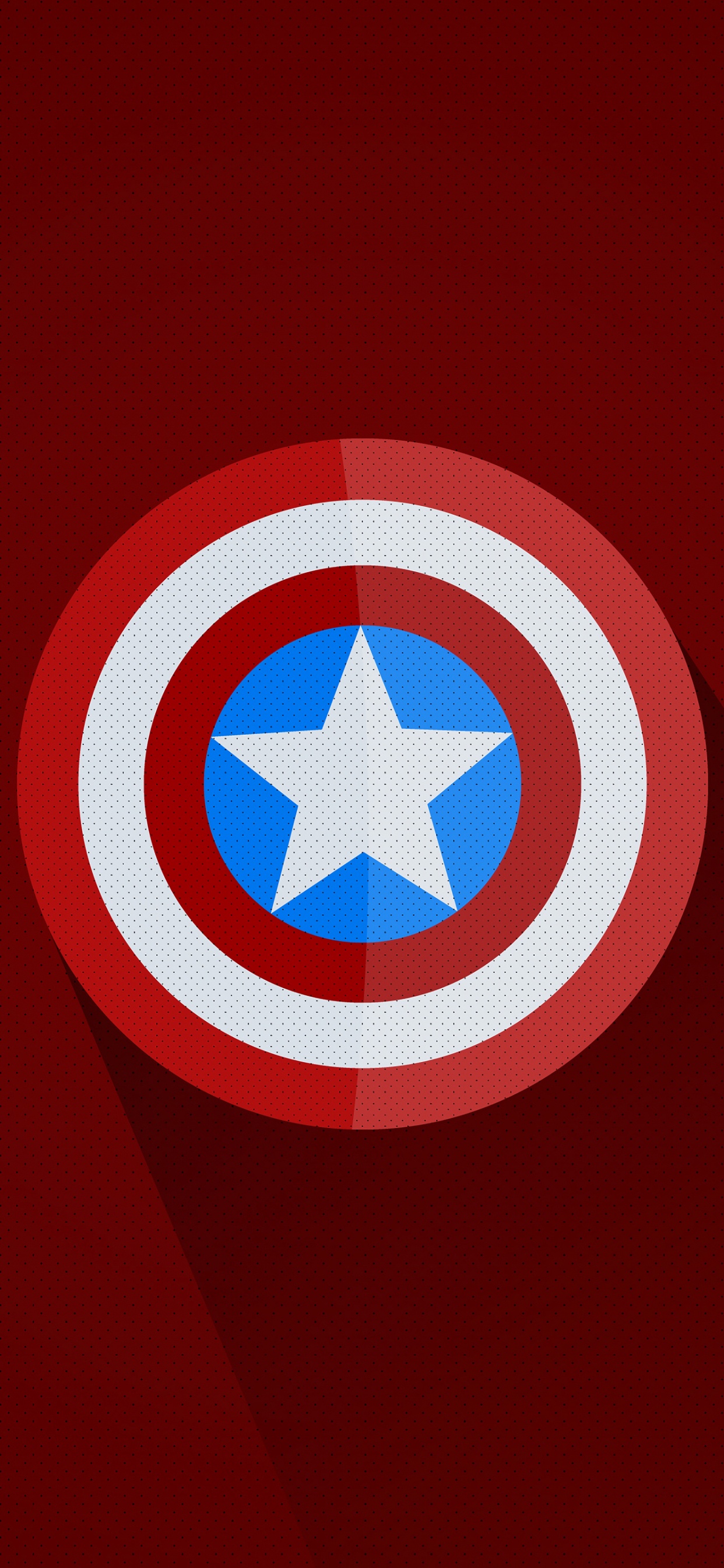 Red White and Blue Round Logo. Wallpaper in 1242x2688 Resolution