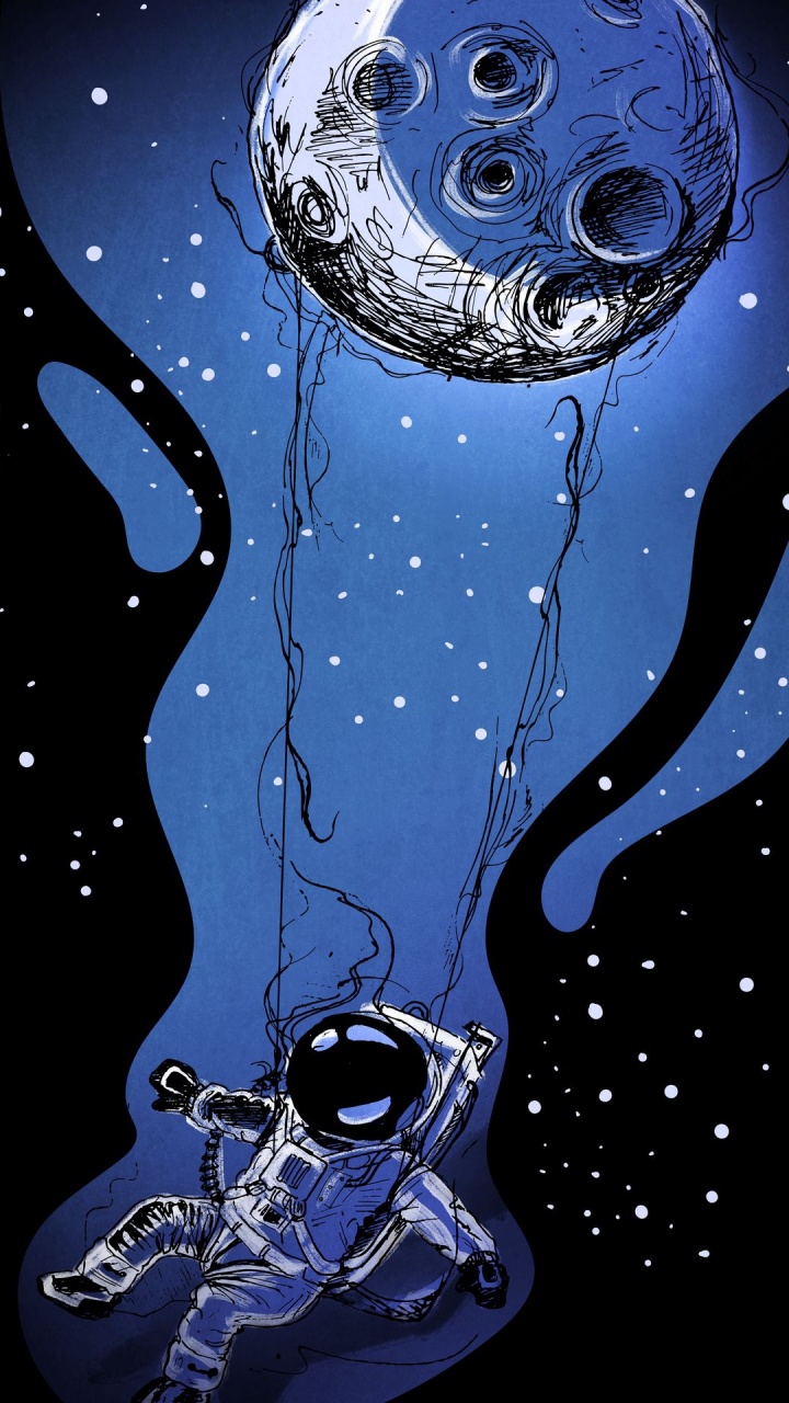 Espace, Astronaute, Lumière, Arts Visuels, Graphisme. Wallpaper in 720x1280 Resolution