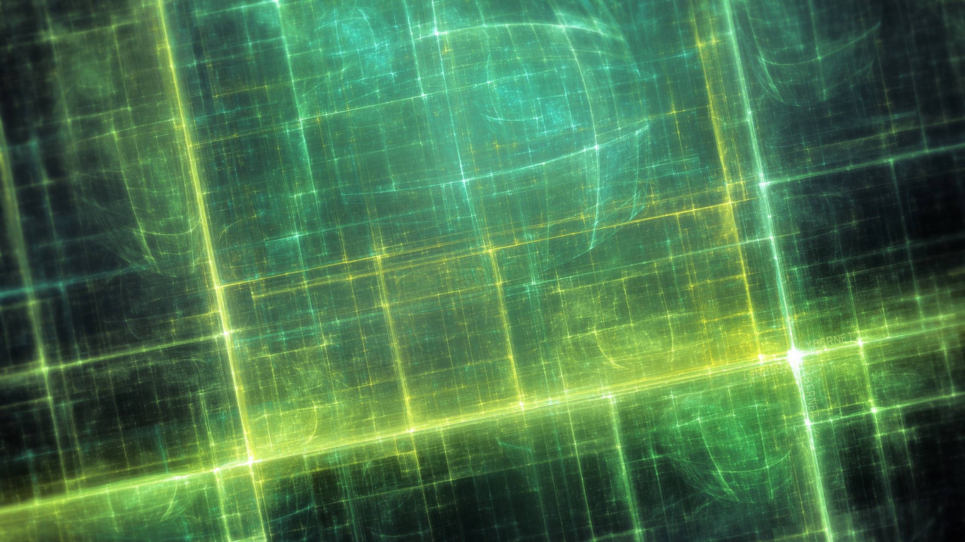 Green and Blue Abstract Painting. Wallpaper in 1366x768 Resolution