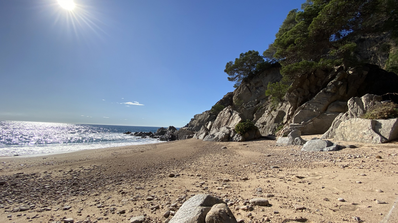 大海, 岸边, 沙, 海岸, 太阳 壁纸 1280x720 允许