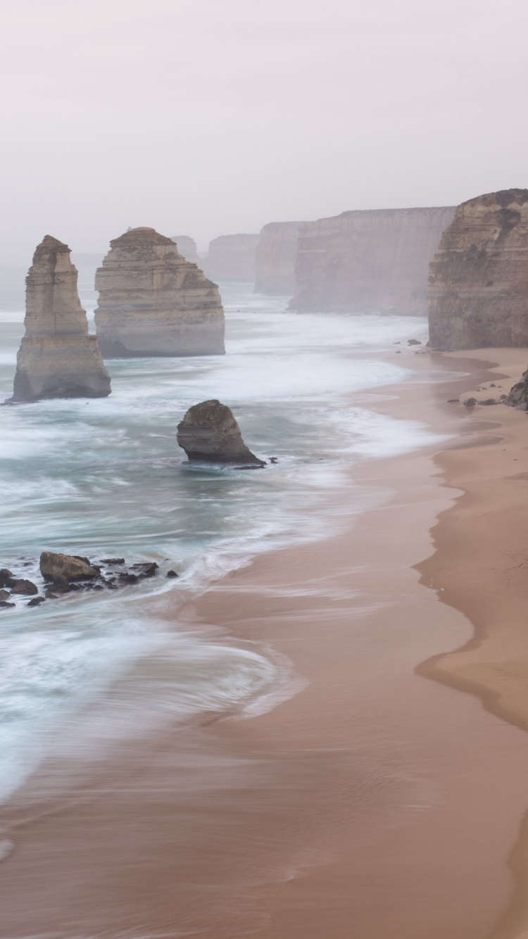 Twelve Apostles, Body of Water, Sea, Coast, Cliff. Wallpaper in 750x1334 Resolution