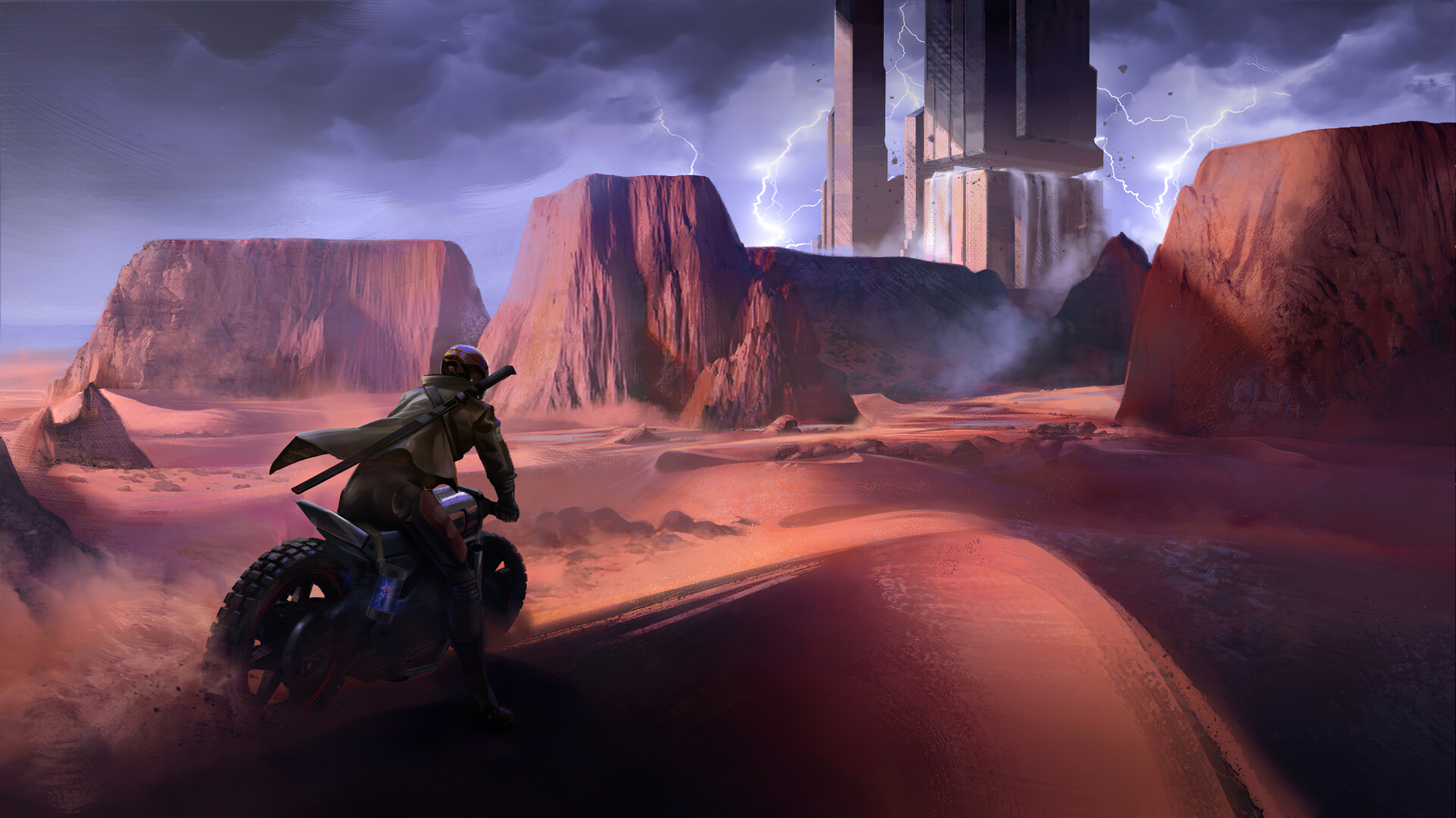 Cloud, Tire, Ecoregion, Wheel, Nature. Wallpaper in 2560x1440 Resolution