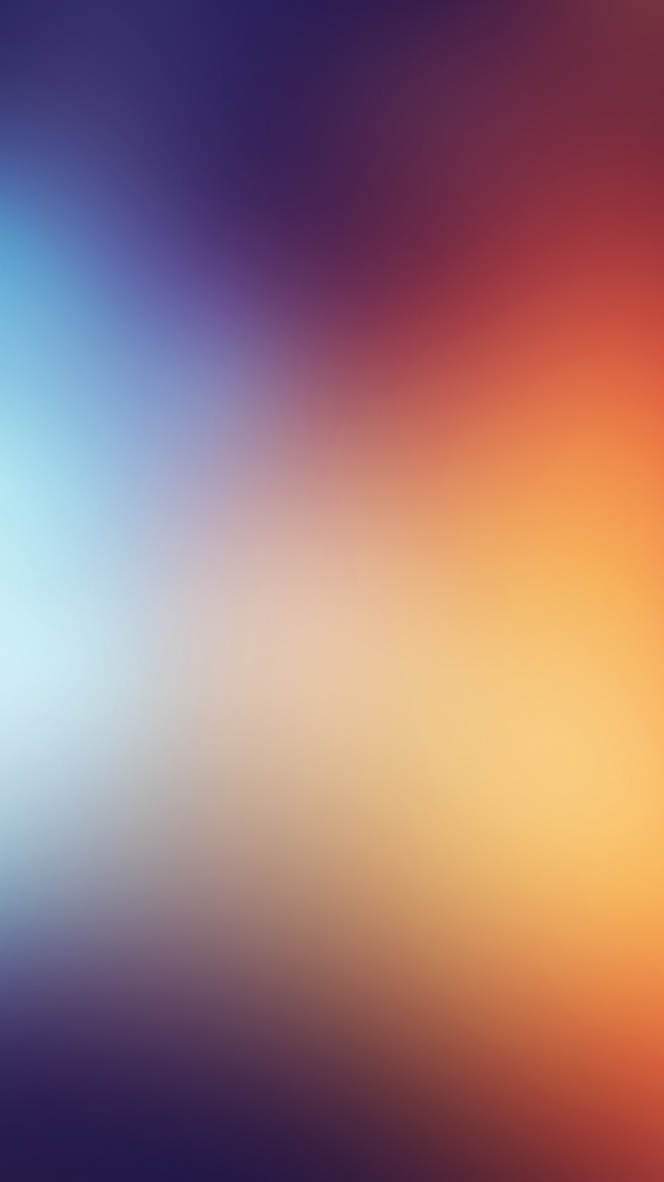 Fond D'écran Numérique Orange et Bleu Clair. Wallpaper in 750x1334 Resolution