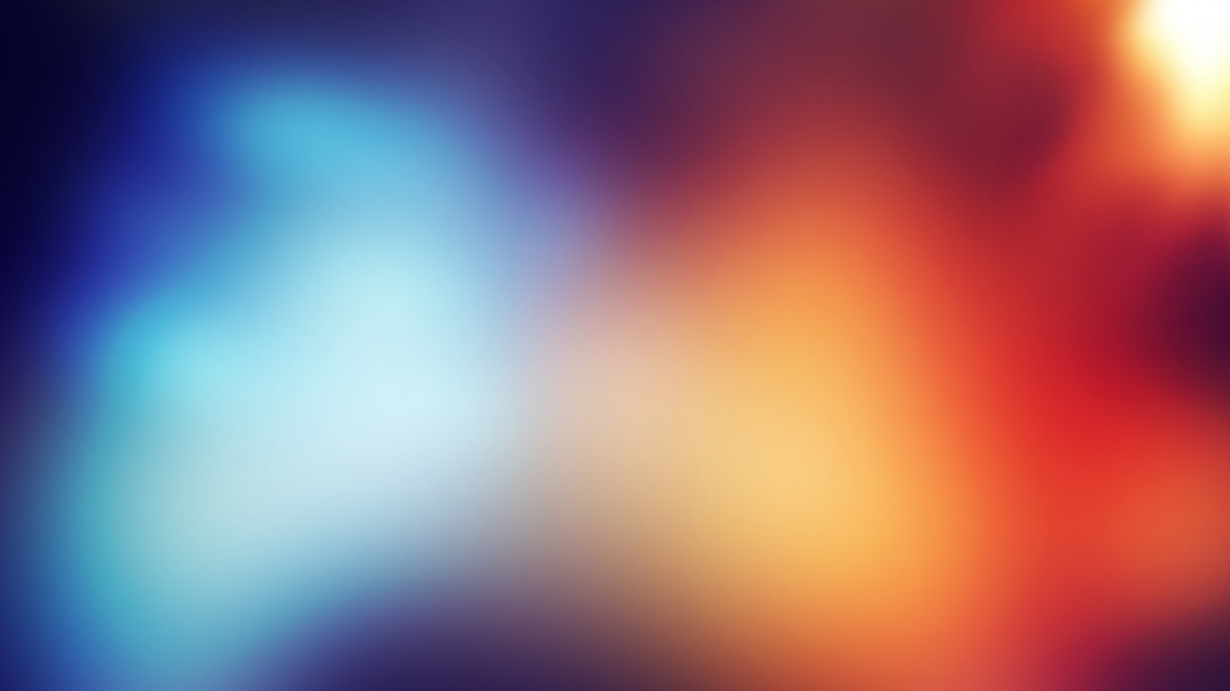 Orange and Blue Light Digital Wallpaper. Wallpaper in 1366x768 Resolution