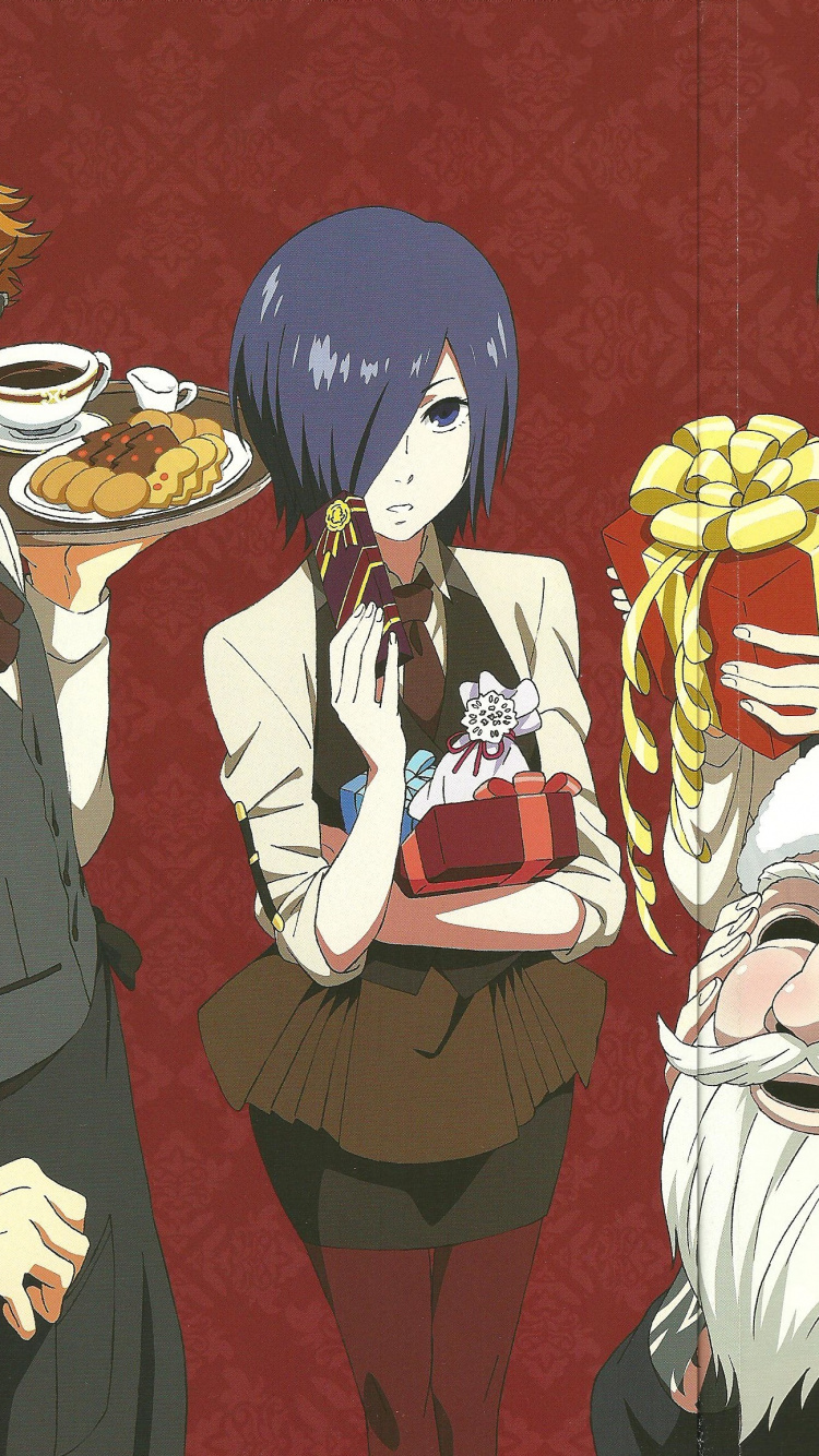 Illustration de 2 Personnages Masculins D'anime. Wallpaper in 750x1334 Resolution