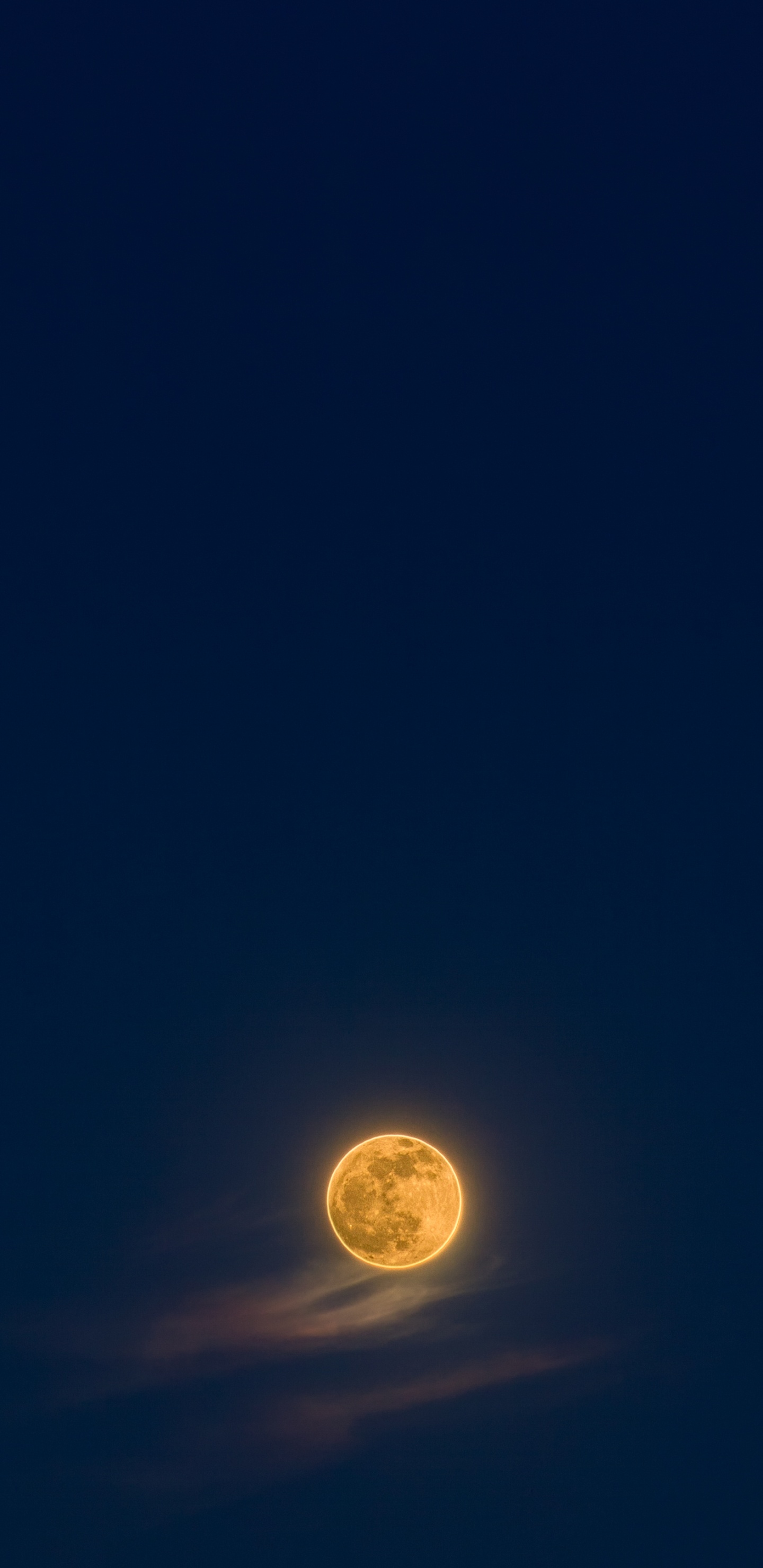 Full Moon in The Sky. Wallpaper in 1440x2960 Resolution