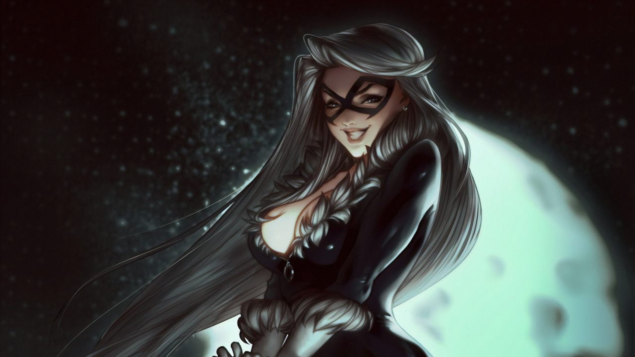 Mujer en Negro Camisa de Manga Larga Personaje de Anime. Wallpaper in 1280x720 Resolution