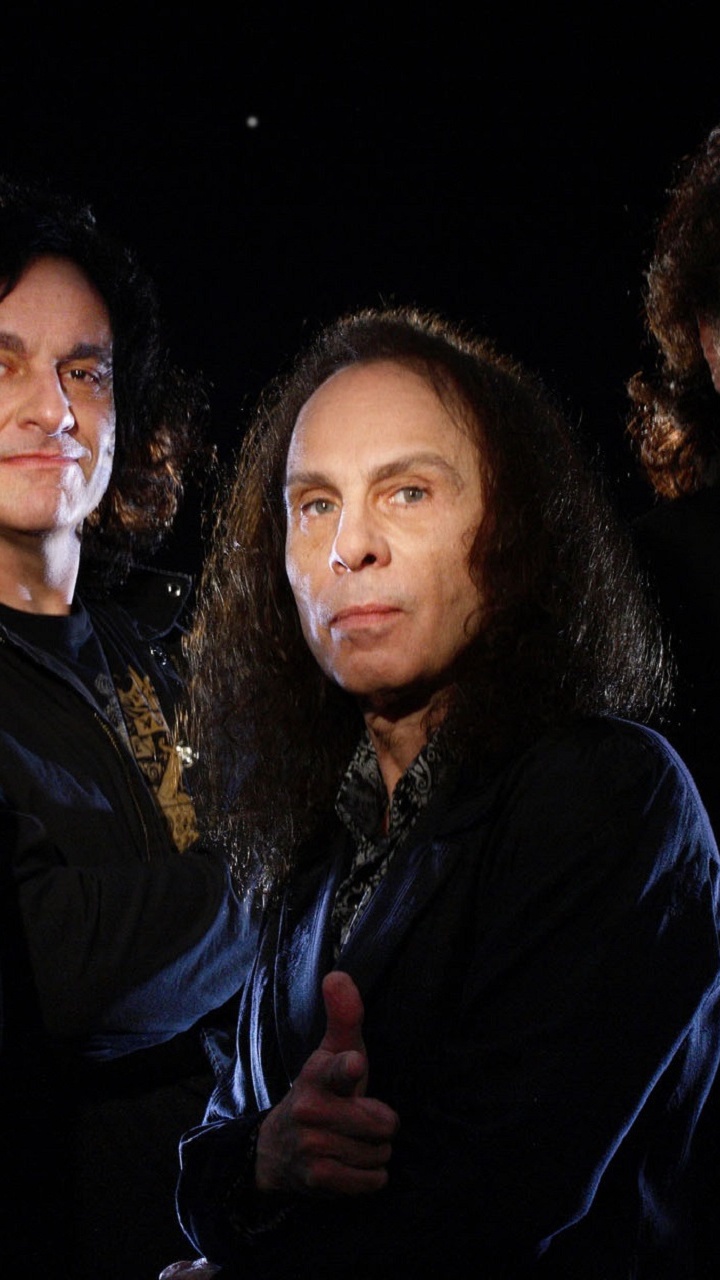 Ronnie James Dio, Geezer Butler, Heaven Hell, Tony Iommi, Black Sabbath. Wallpaper in 720x1280 Resolution