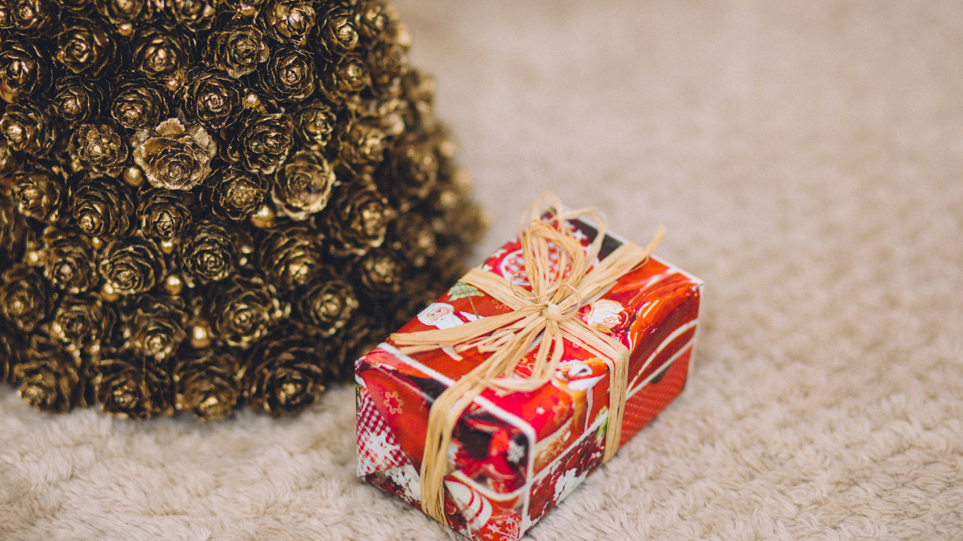 Noël et Les Fêtes, Ded Moroz, Ornement, Le Jour De Noël, Présent. Wallpaper in 1366x768 Resolution