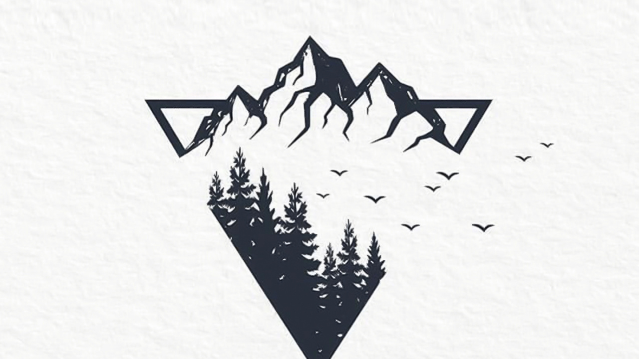 Dreieck, Gebäude, Kunst, Baum, Flügel. Wallpaper in 1280x720 Resolution