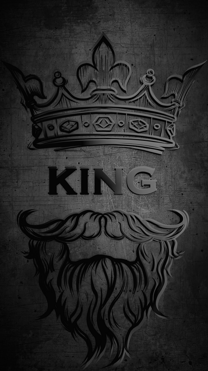 König-Logo, Firmenzeichen, Vektor-Grafiken, Ärmel, Monochrom. Wallpaper in 720x1280 Resolution