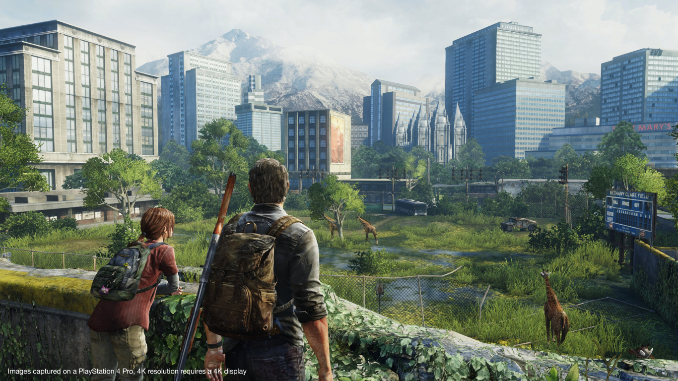 Ellie, The Last of Us Part II, Naughty Dog, Urban Area, City. Wallpaper in 1366x768 Resolution
