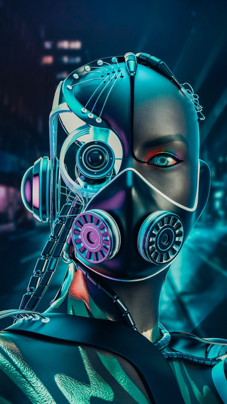 Licht, Brillen, Electric Blue, Technologie, Maske. Wallpaper in 750x1334 Resolution