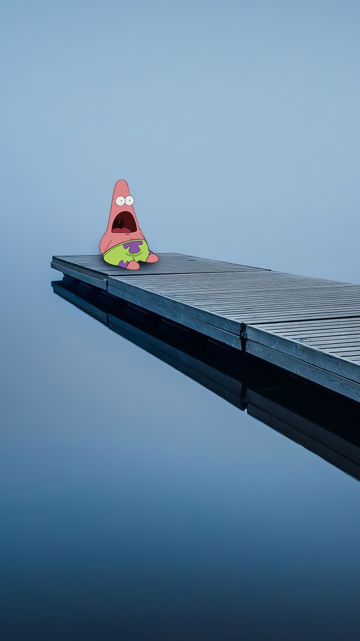 Patrick L'Étoile, Bob L'Éponge, Calamar, Cartoon, Bâtiment. Wallpaper in 720x1280 Resolution