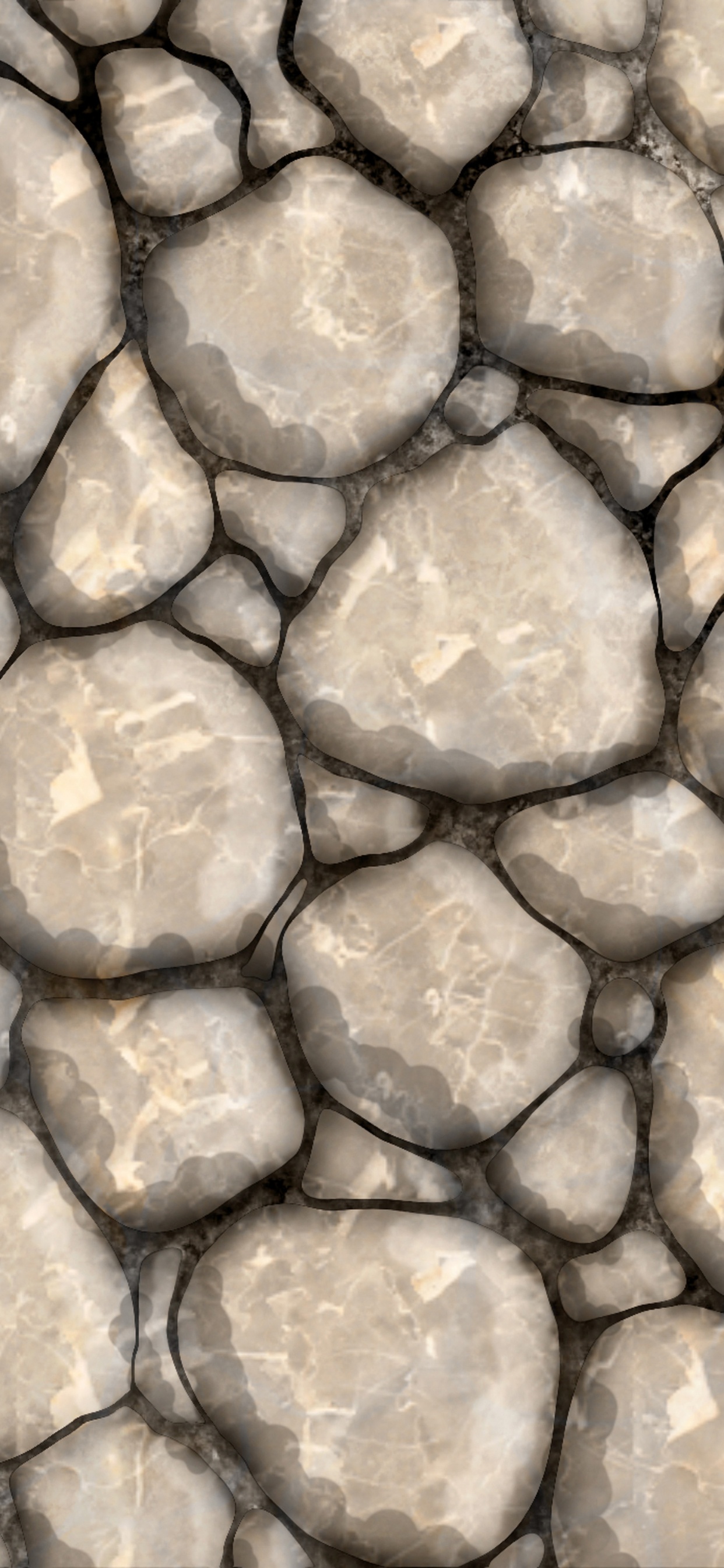 Brown and Gray Stone Fragments. Wallpaper in 1242x2688 Resolution
