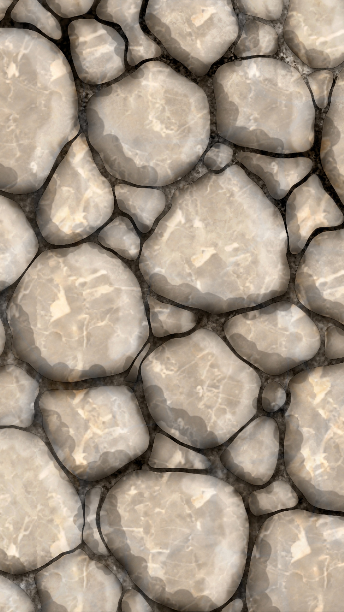 Brown and Gray Stone Fragments. Wallpaper in 1440x2560 Resolution
