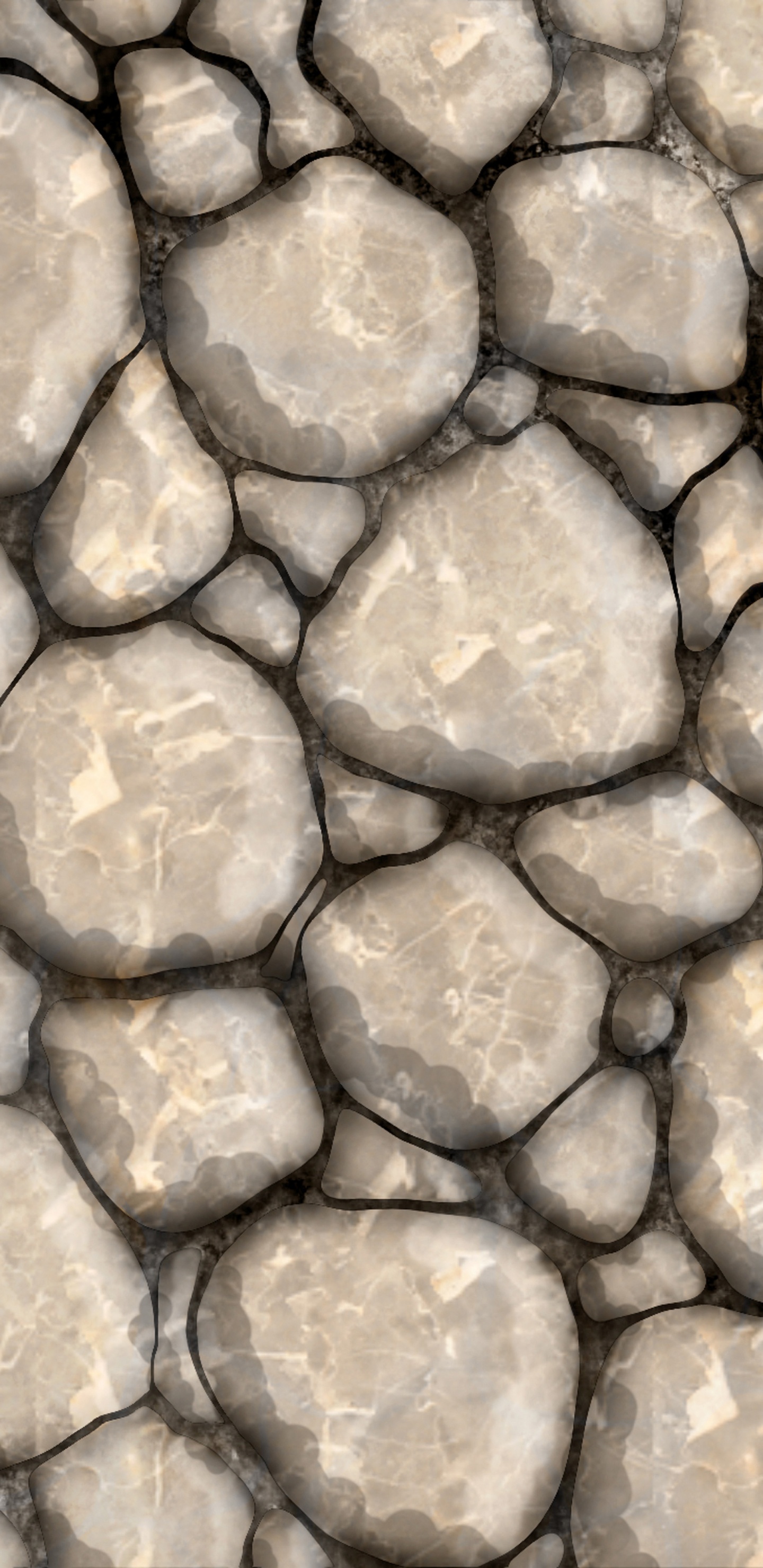 Brown and Gray Stone Fragments. Wallpaper in 1440x2960 Resolution