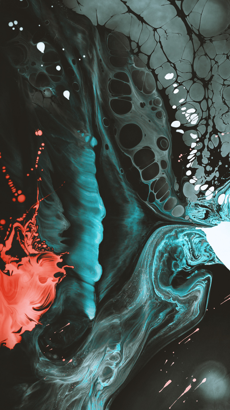 Äpfeln, Ios, Kunst, Aqua, Wasser. Wallpaper in 750x1334 Resolution