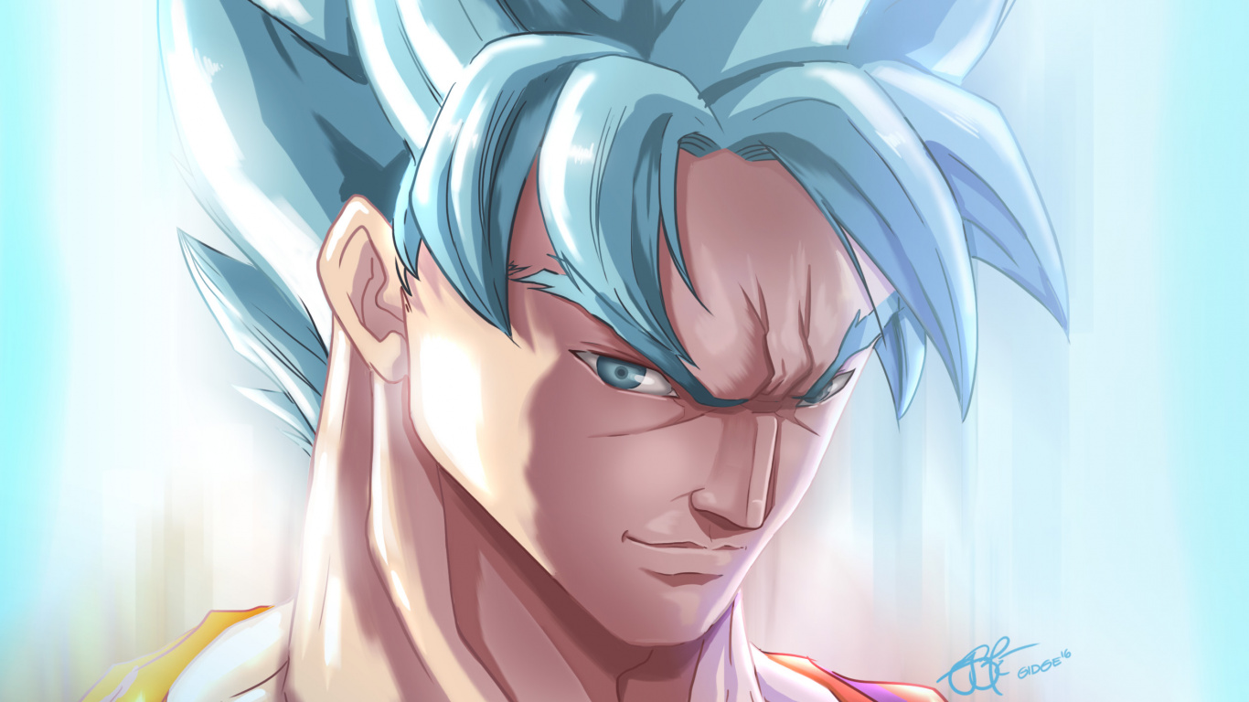 Personnage D'anime Masculin Aux Cheveux Bleus. Wallpaper in 1366x768 Resolution