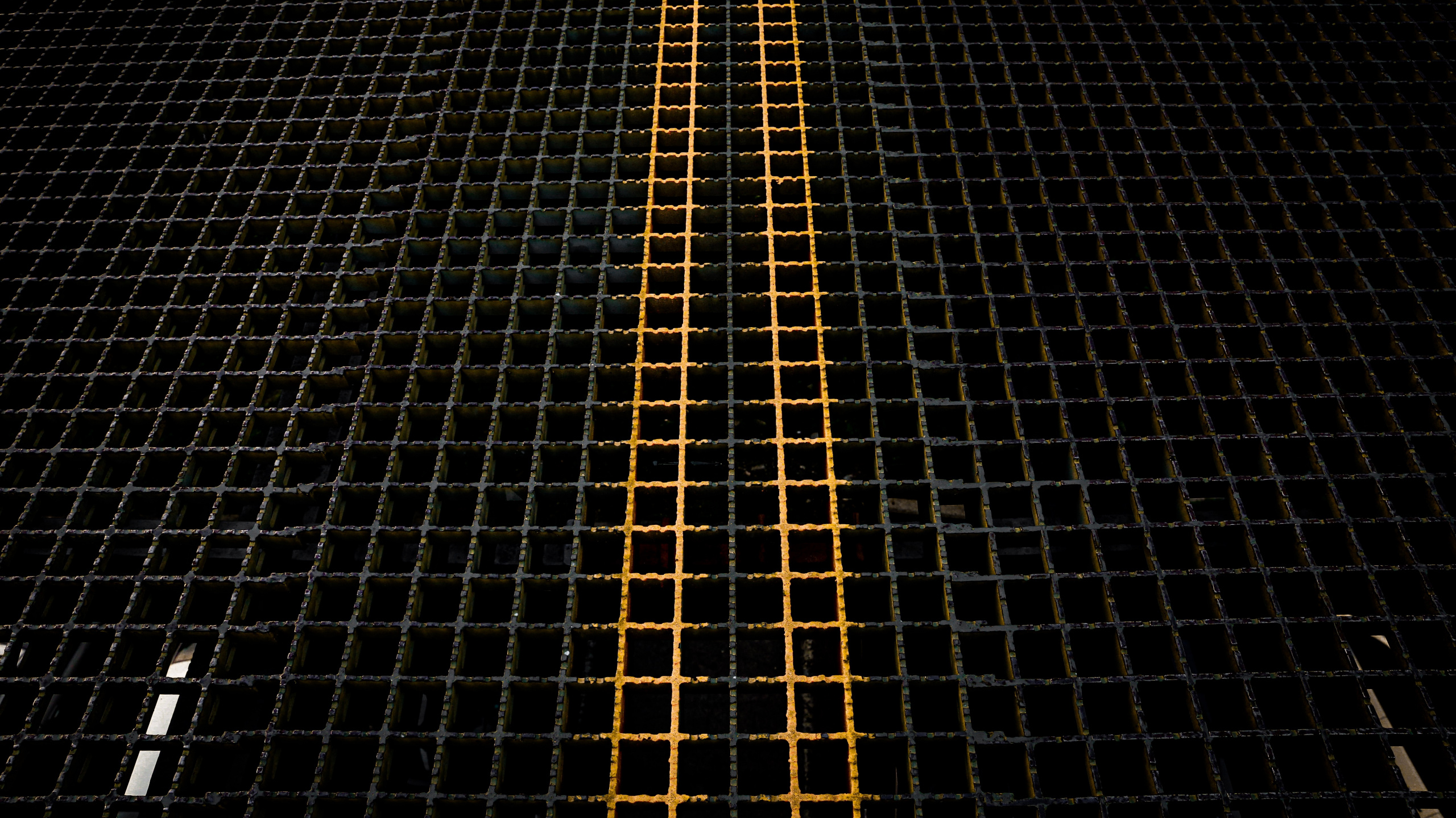 黑色的, 光, 建筑, 空间, 对称 壁纸 2560x1440 允许