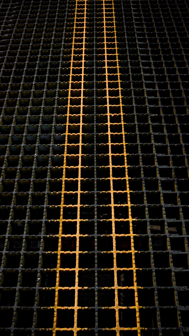 Black and Yellow Metal Frame. Wallpaper in 720x1280 Resolution