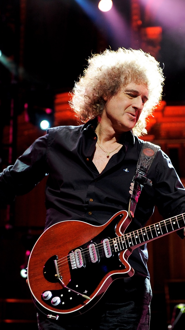 Brian May, Queen, Musiker, Leistung, Gitarrist. Wallpaper in 720x1280 Resolution