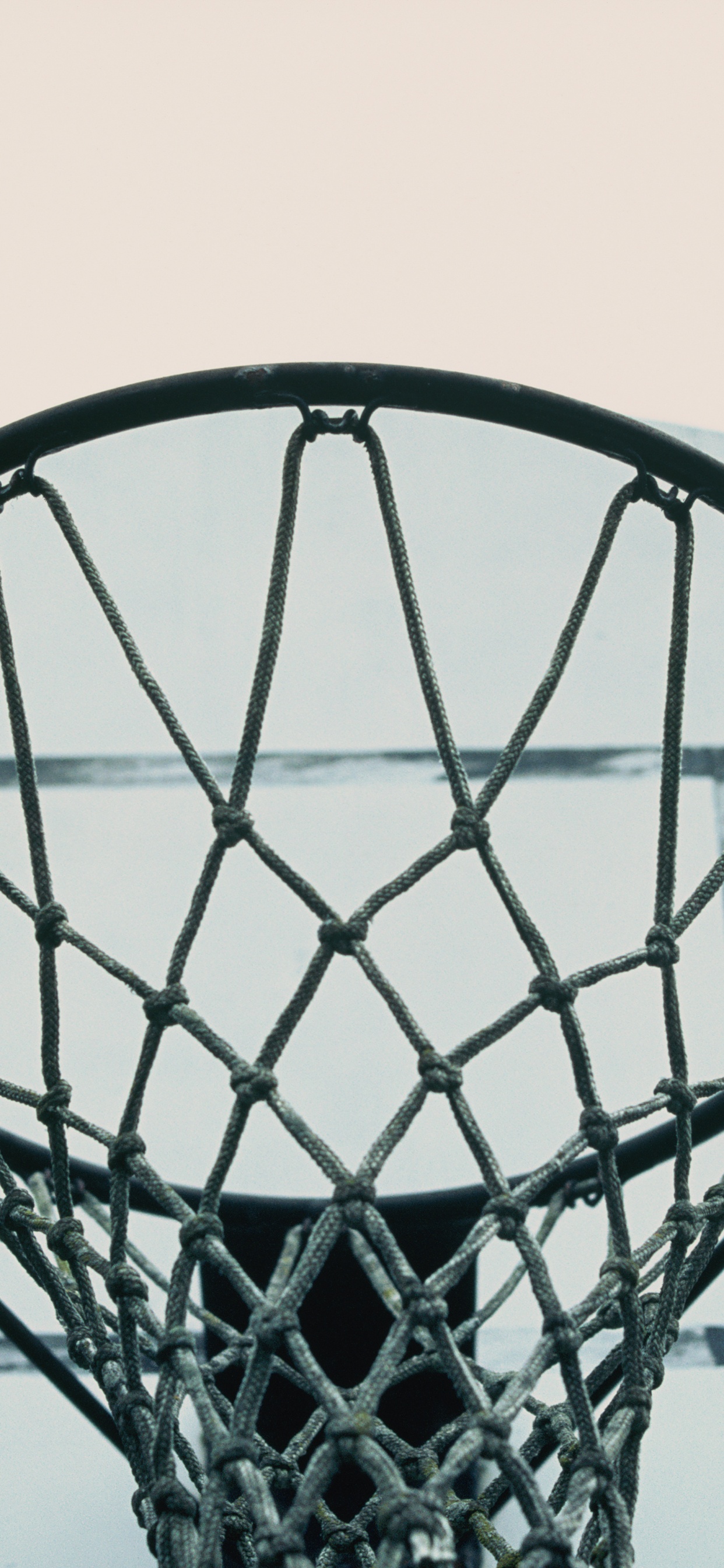 Panier de Basket Noir et Blanc. Wallpaper in 1242x2688 Resolution