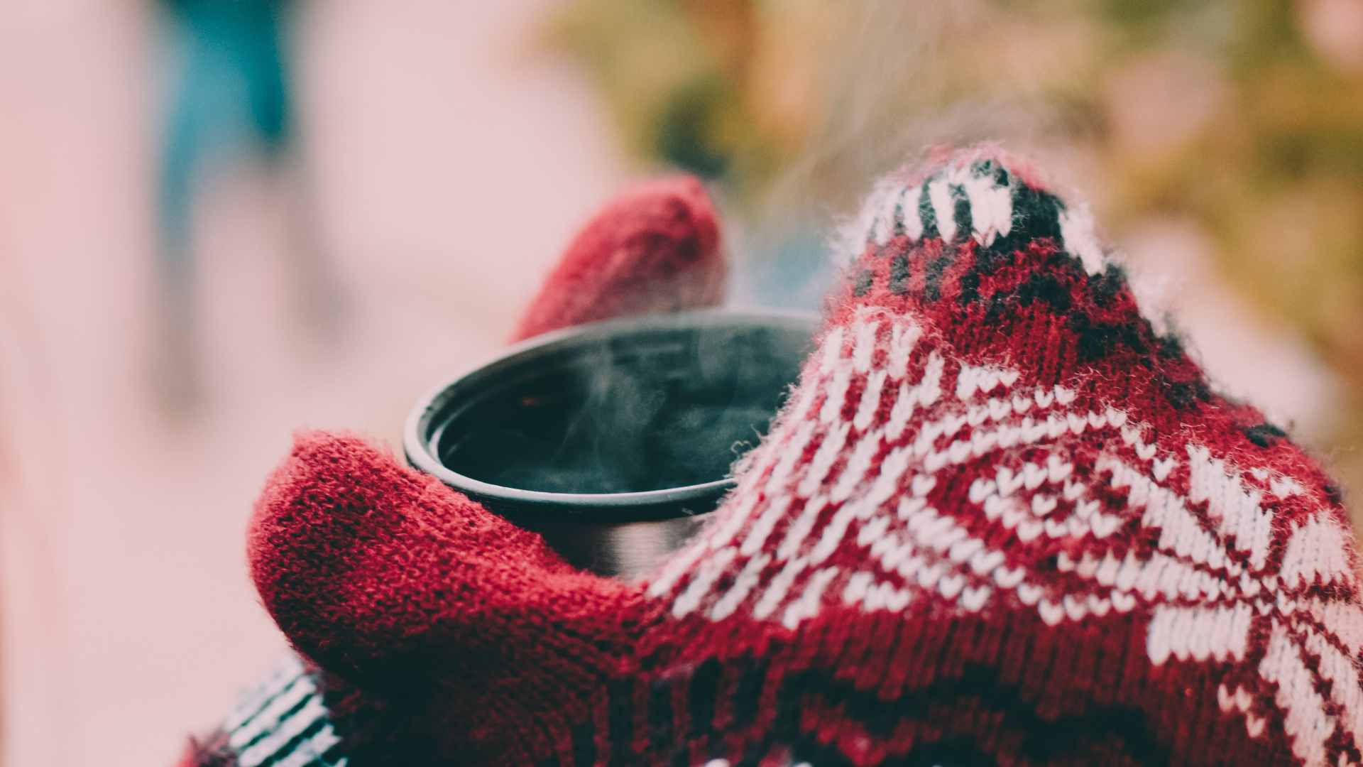 Person in Red White and Black Knit Sweater Holding Black Framed Eyeglasses. Wallpaper in 1920x1080 Resolution