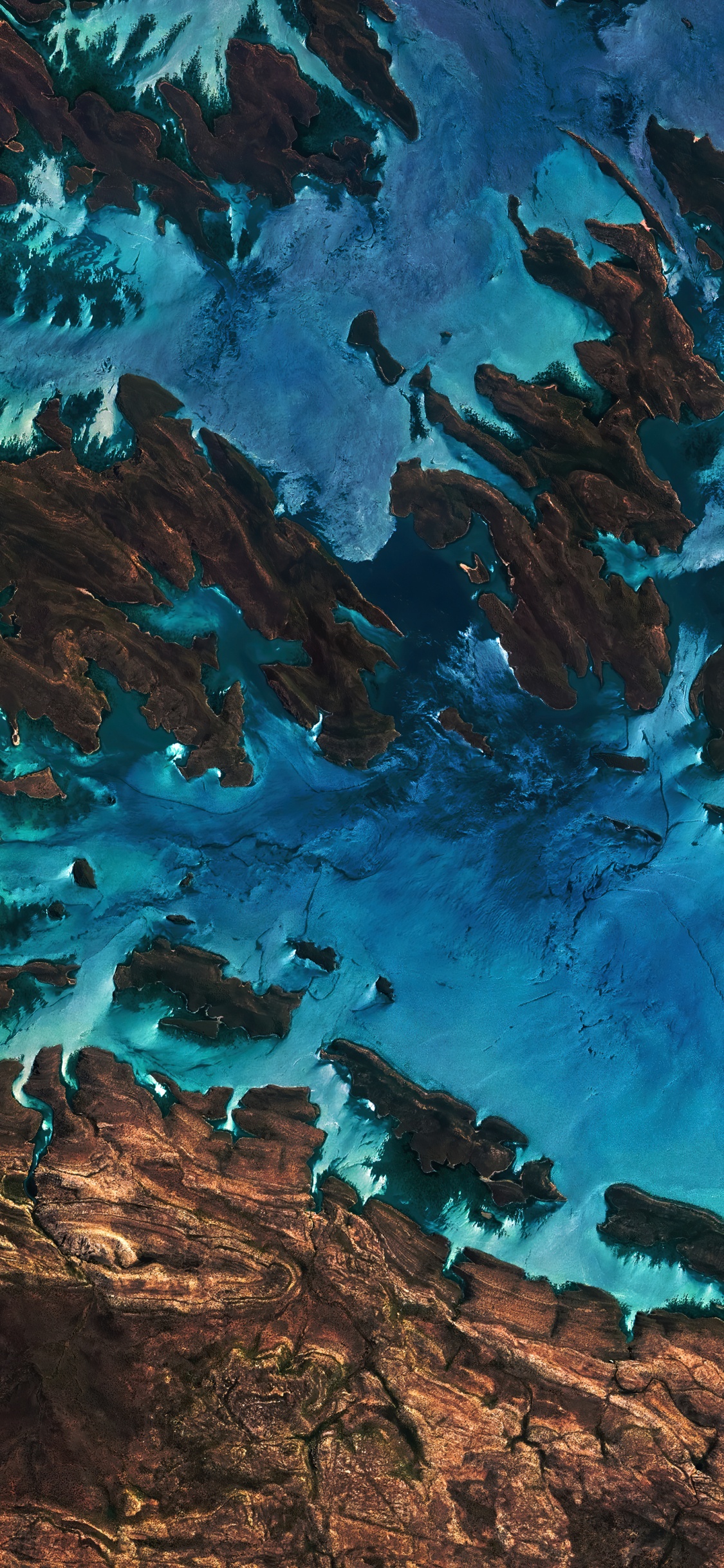 Art, Water, Green, Azure, Natural Environment. Wallpaper in 1125x2436 Resolution