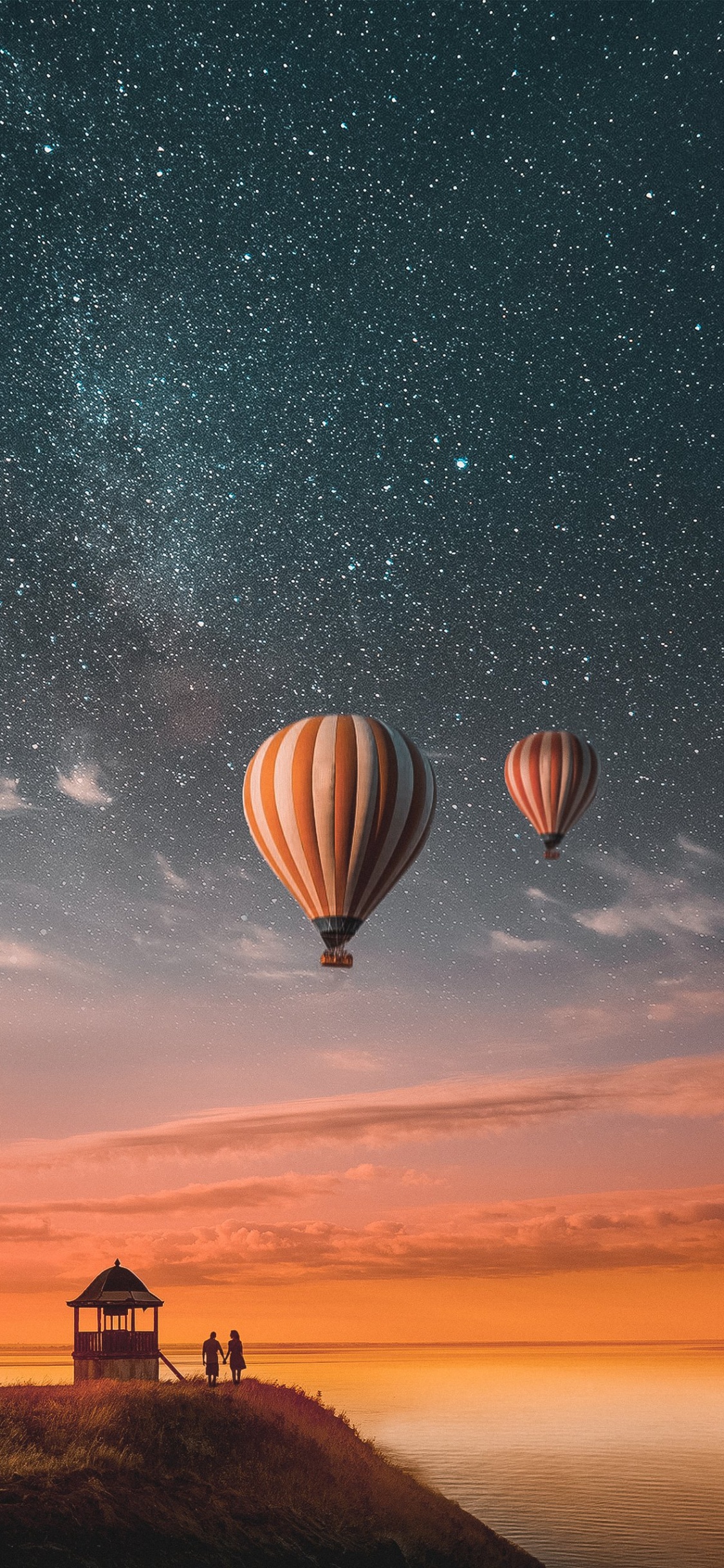 Montgolfière, Aérostat, Ballon à Air Chaud, Atmosphère, la Journée. Wallpaper in 1125x2436 Resolution