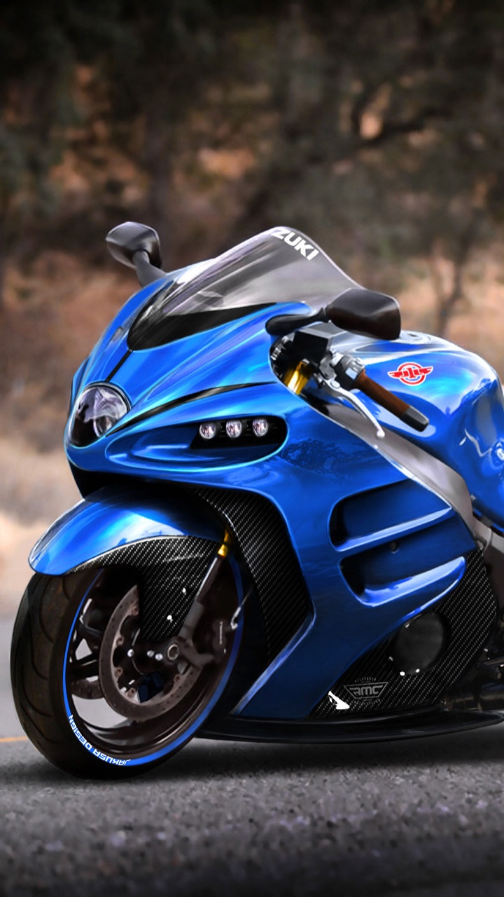 Vélo de Sport Bleu et Noir. Wallpaper in 720x1280 Resolution