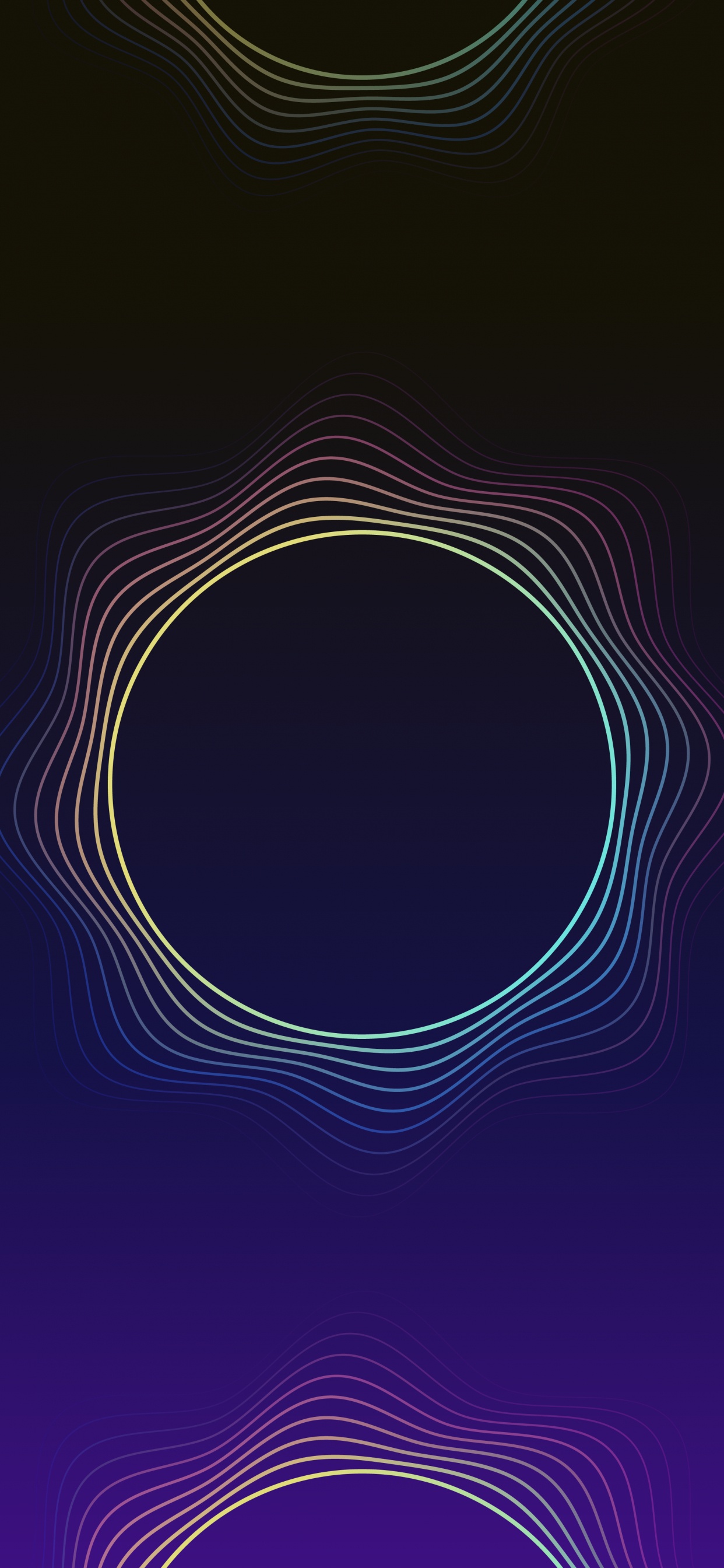 Kreis, Fraktale Kunst, Design, Muster, Veilchen. Wallpaper in 1242x2688 Resolution