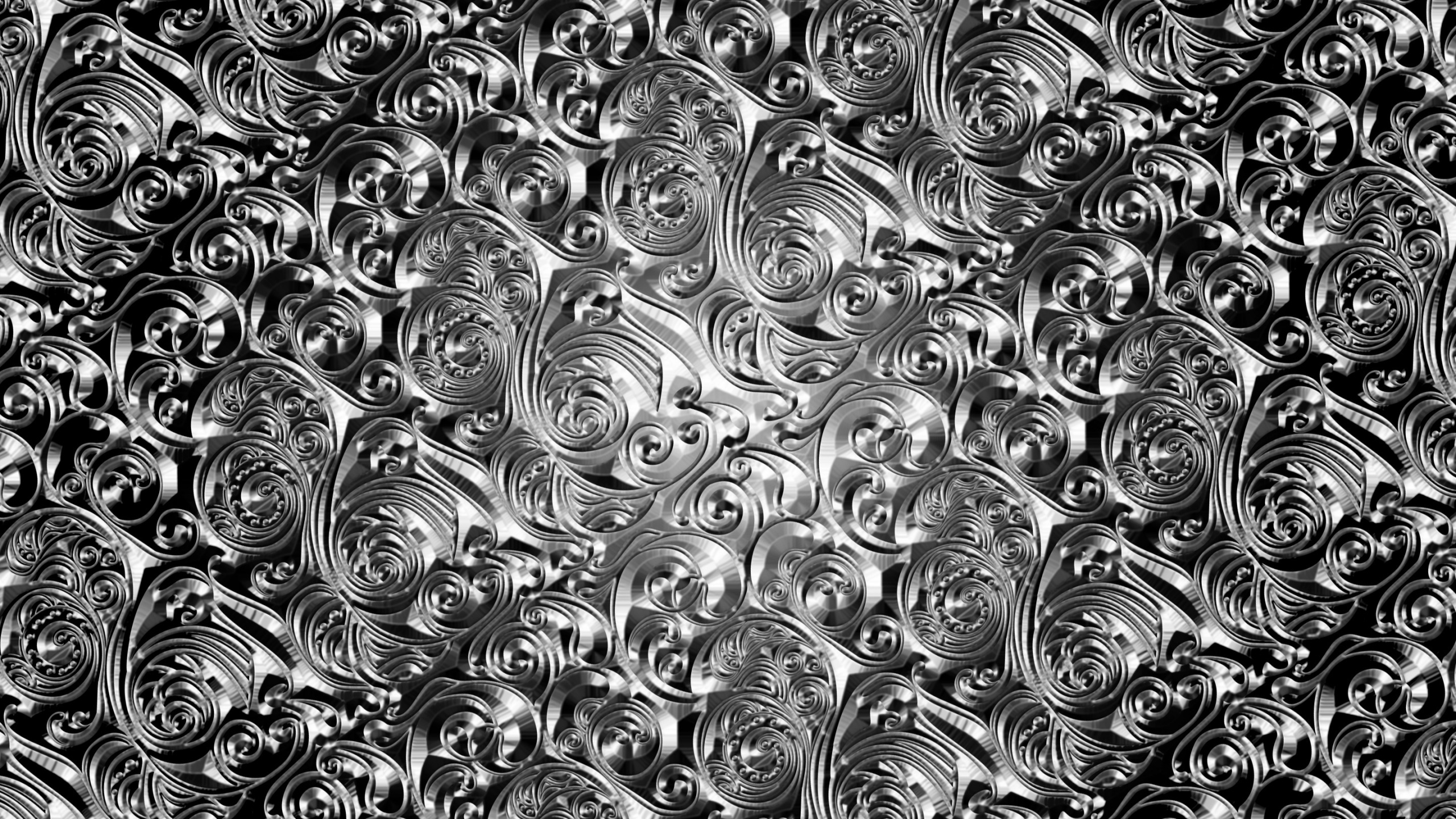 Peinture Abstraite en Noir et Blanc. Wallpaper in 2560x1440 Resolution