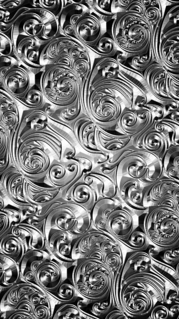 Pintura Abstracta en Blanco y Negro. Wallpaper in 750x1334 Resolution