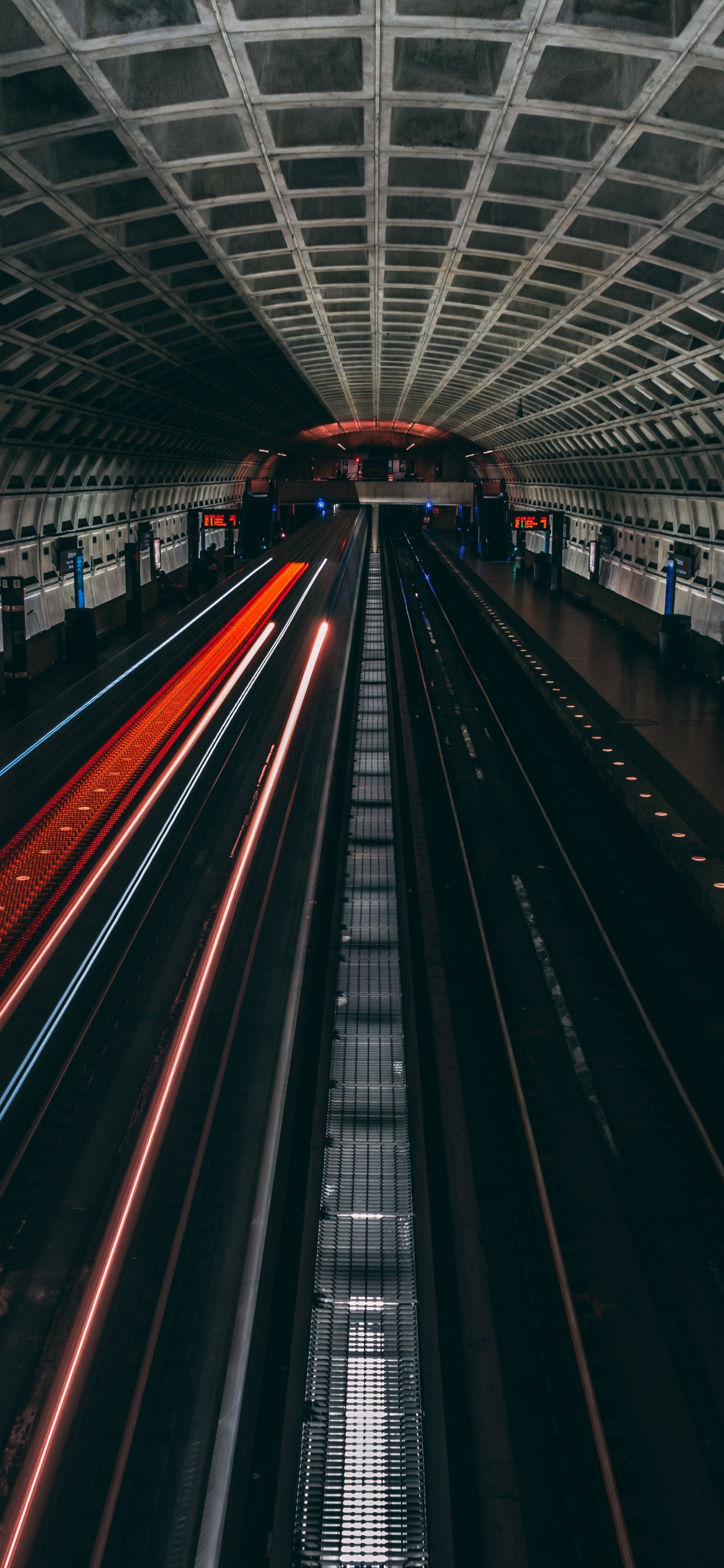 Time Lapse Photography of Train Station. Wallpaper in 1242x2688 Resolution