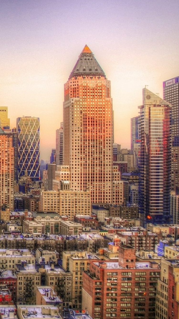 Aerial View of City Buildings During Daytime. Wallpaper in 750x1334 Resolution