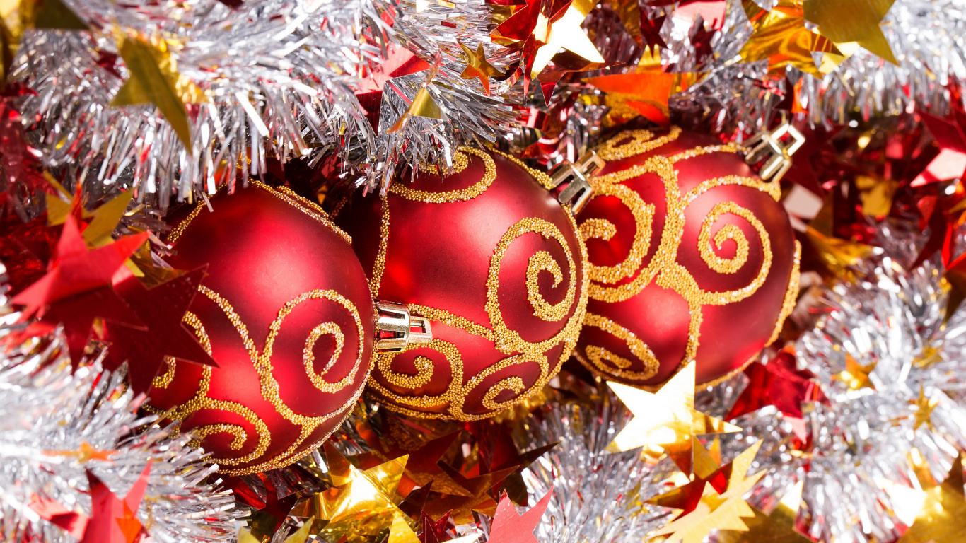 Christmas Day, New Year, Holiday, Christmas Ornament, Christmas Decoration. Wallpaper in 1366x768 Resolution