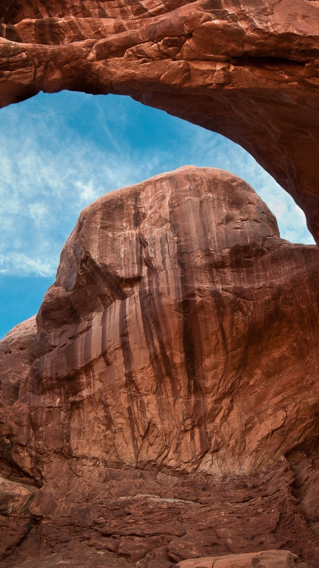 Brown Rock Formation Under Blue Sky During Daytime. Wallpaper in 1080x1920 Resolution