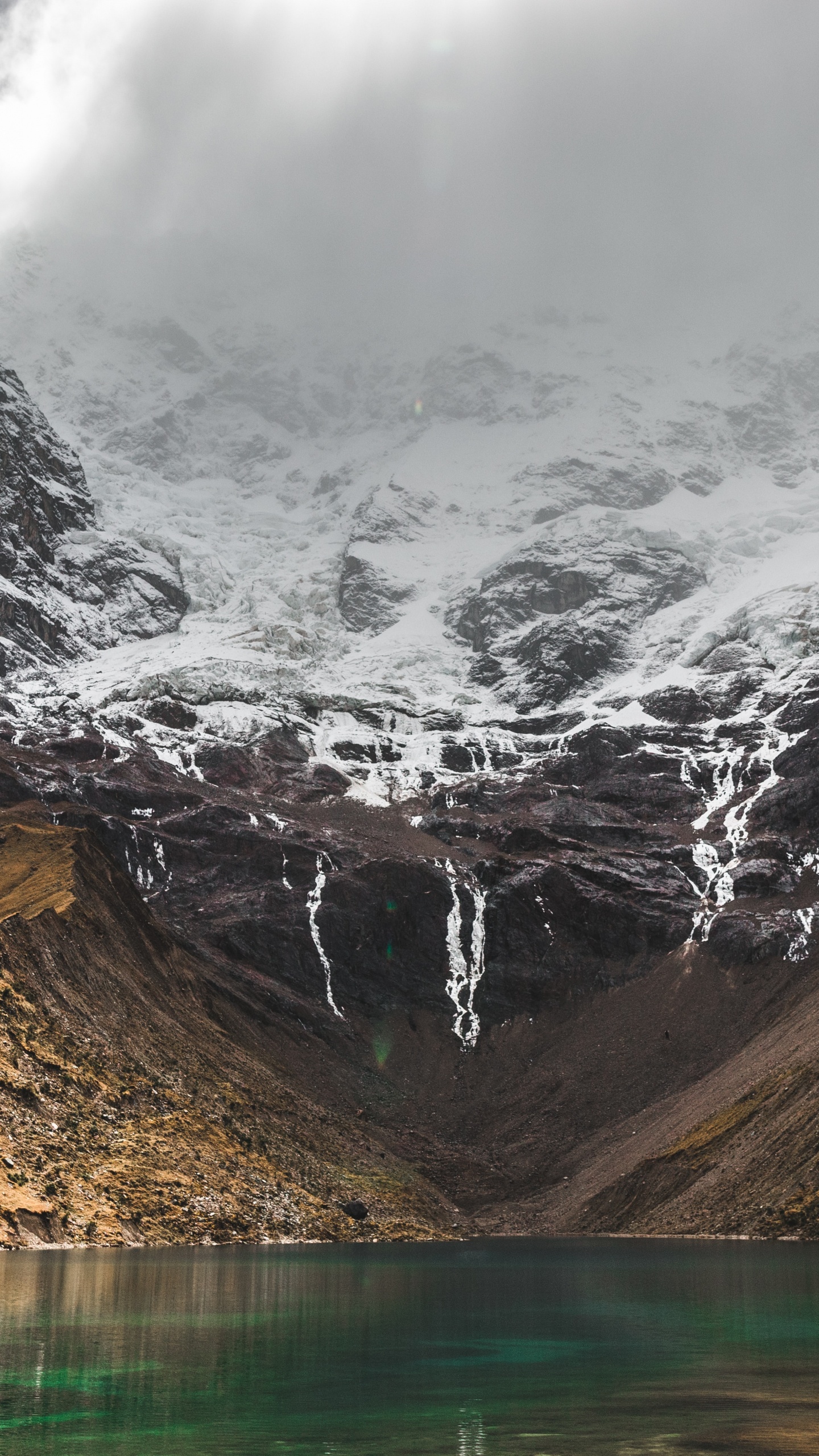 Bergigen Landschaftsformen, Natur, Naturlandschaft, Wasser, Bergkette. Wallpaper in 1440x2560 Resolution