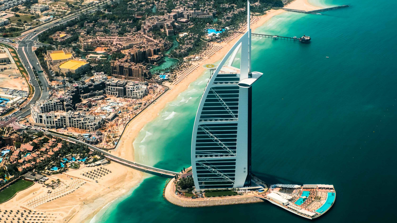人工岛屿, 沿海和海洋地貌, 水资源, 大海, 旅游业 壁纸 1280x720 允许
