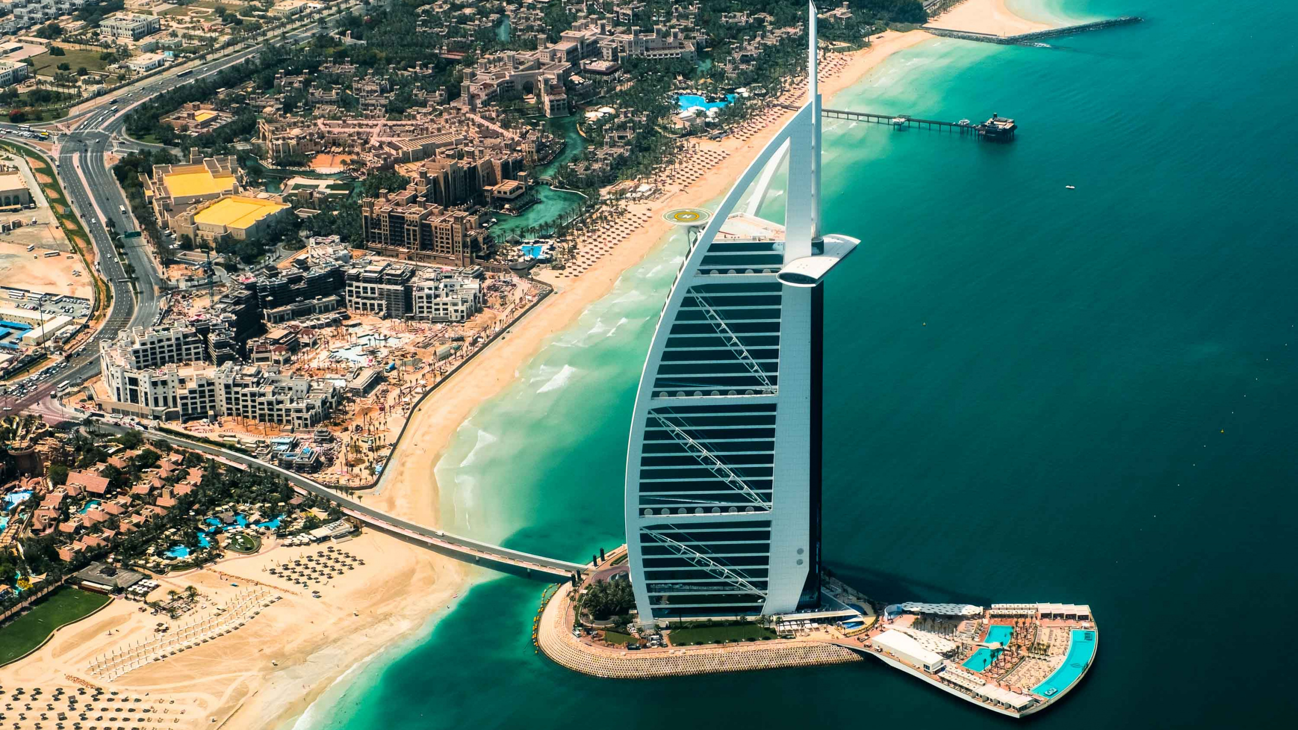 人工岛屿, 沿海和海洋地貌, 水资源, 大海, 旅游业 壁纸 2560x1440 允许