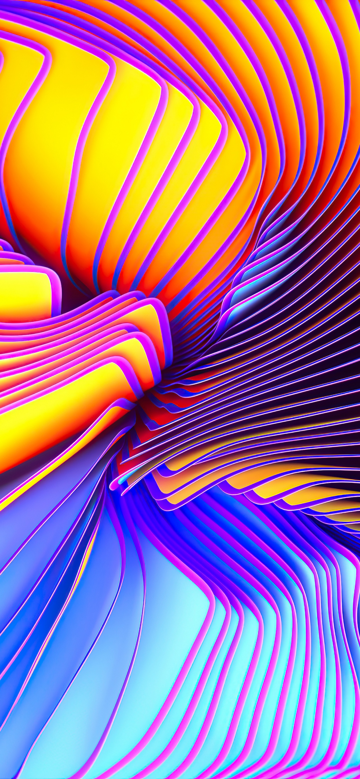 Orange, Fractal Art, Colorfulness, Purple, Magenta. Wallpaper in 1242x2688 Resolution