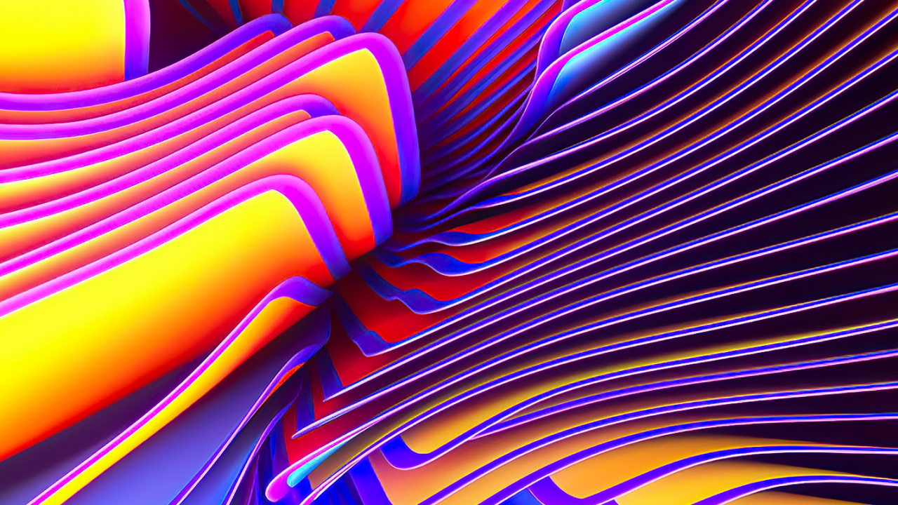 Orange, Fractal Art, Colorfulness, Purple, Magenta. Wallpaper in 1280x720 Resolution