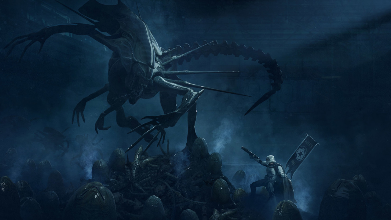 Star Wars Alien, Darth Vader, Alien, Star Wars, Stormtrooper. Wallpaper in 1280x720 Resolution